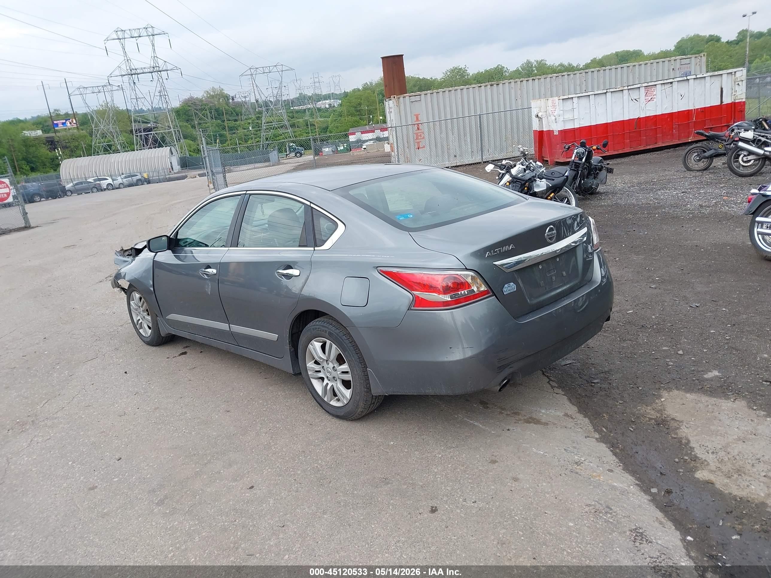 2015 Nissan Altima 2.5 S Серый vin: 1N4AL3APXFC171683