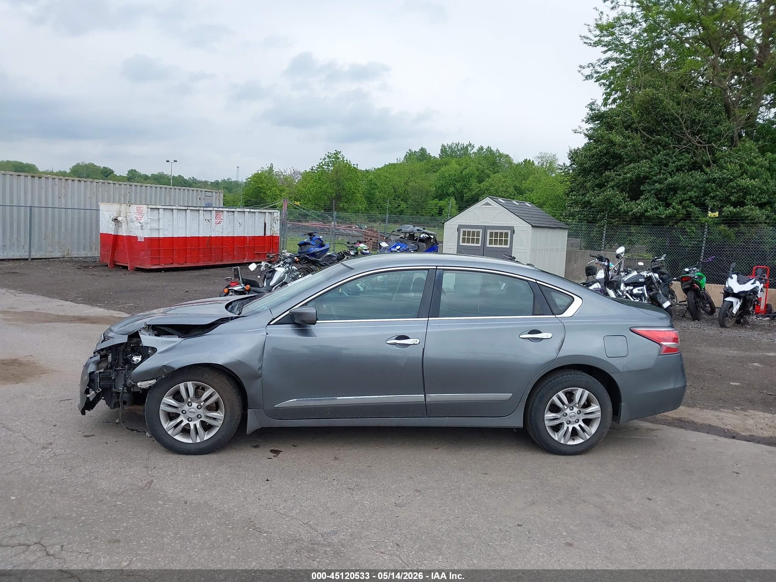 2015 Nissan Altima 2.5 S Серый vin: 1N4AL3APXFC171683