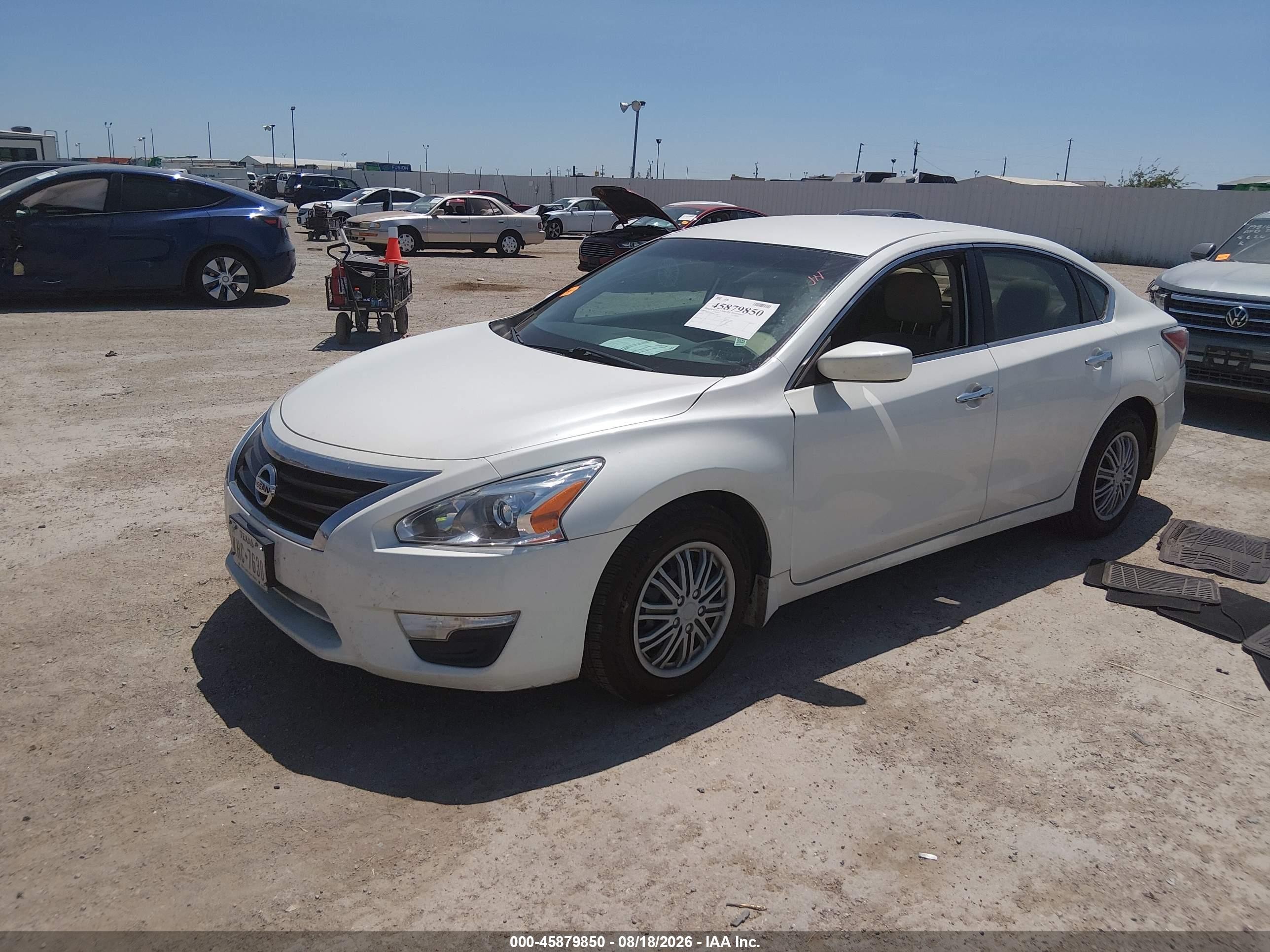 2015 Nissan Altima 2.5 S White vin: 1N4AL3APXFC177497