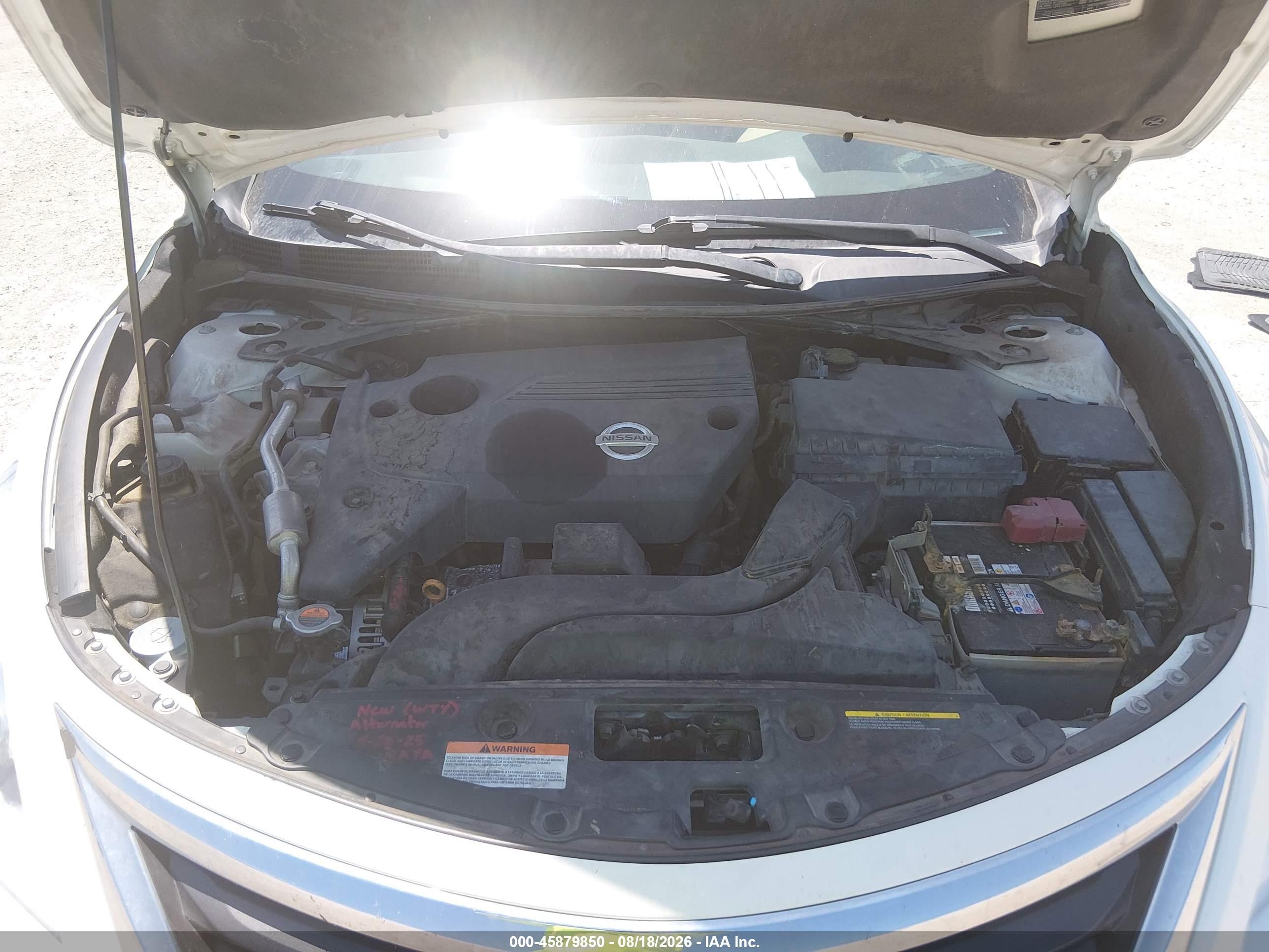 2015 Nissan Altima 2.5 S White vin: 1N4AL3APXFC177497