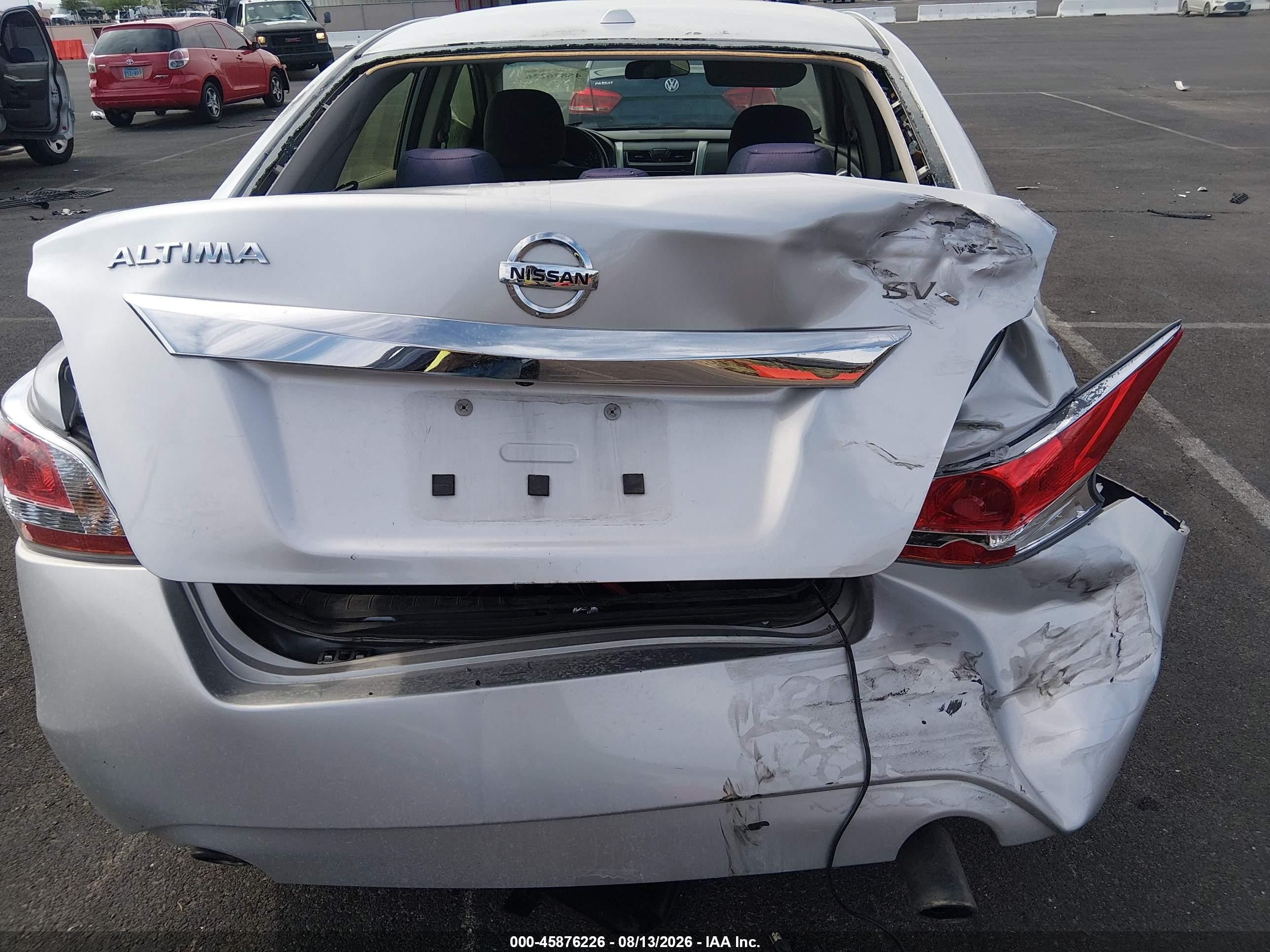 2015 Nissan Altima 2.5 Sv Silver vin: 1N4AL3APXFC185020