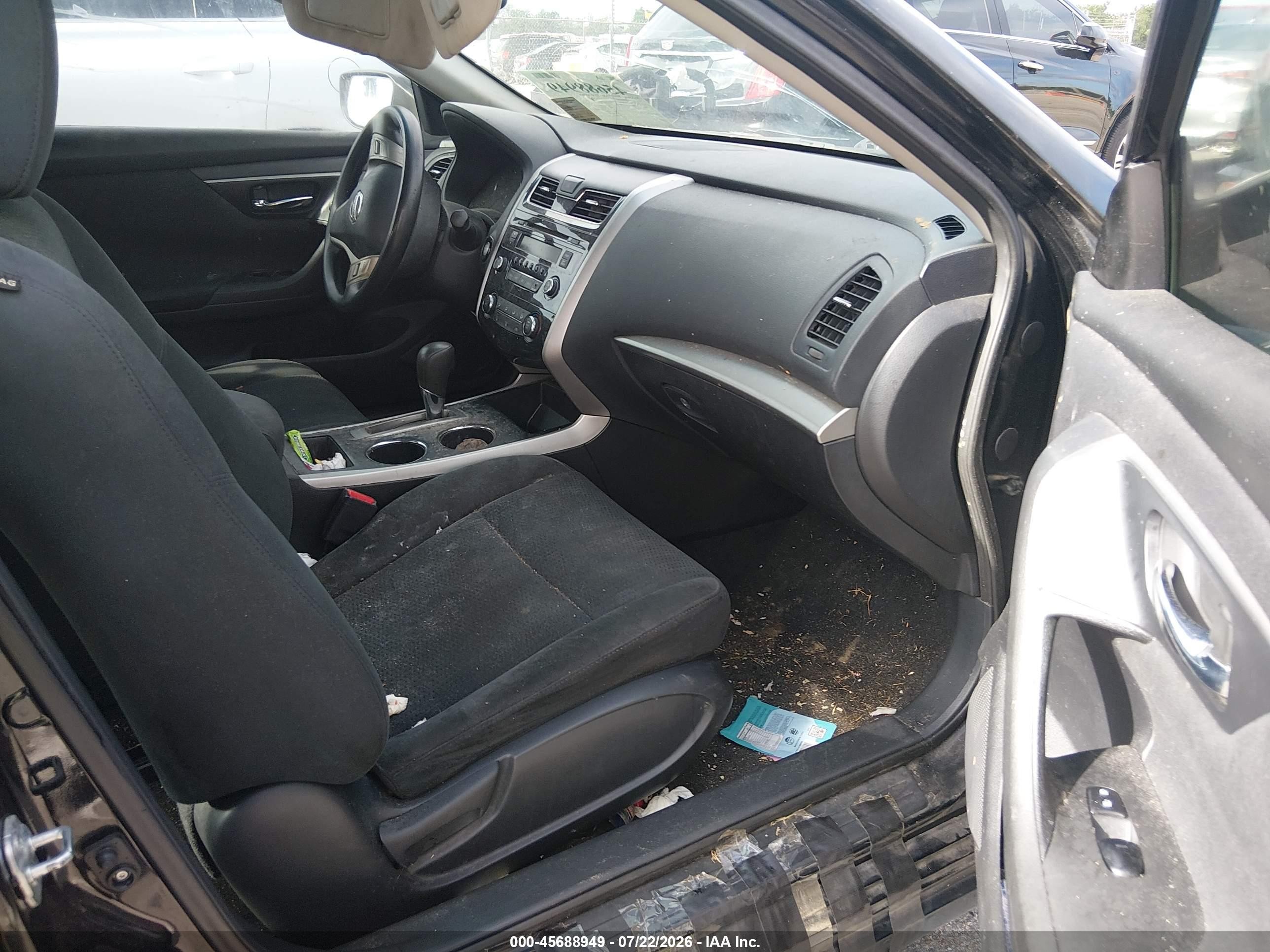 2015 Nissan Altima 2.5 S Black vin: 1N4AL3APXFC186040