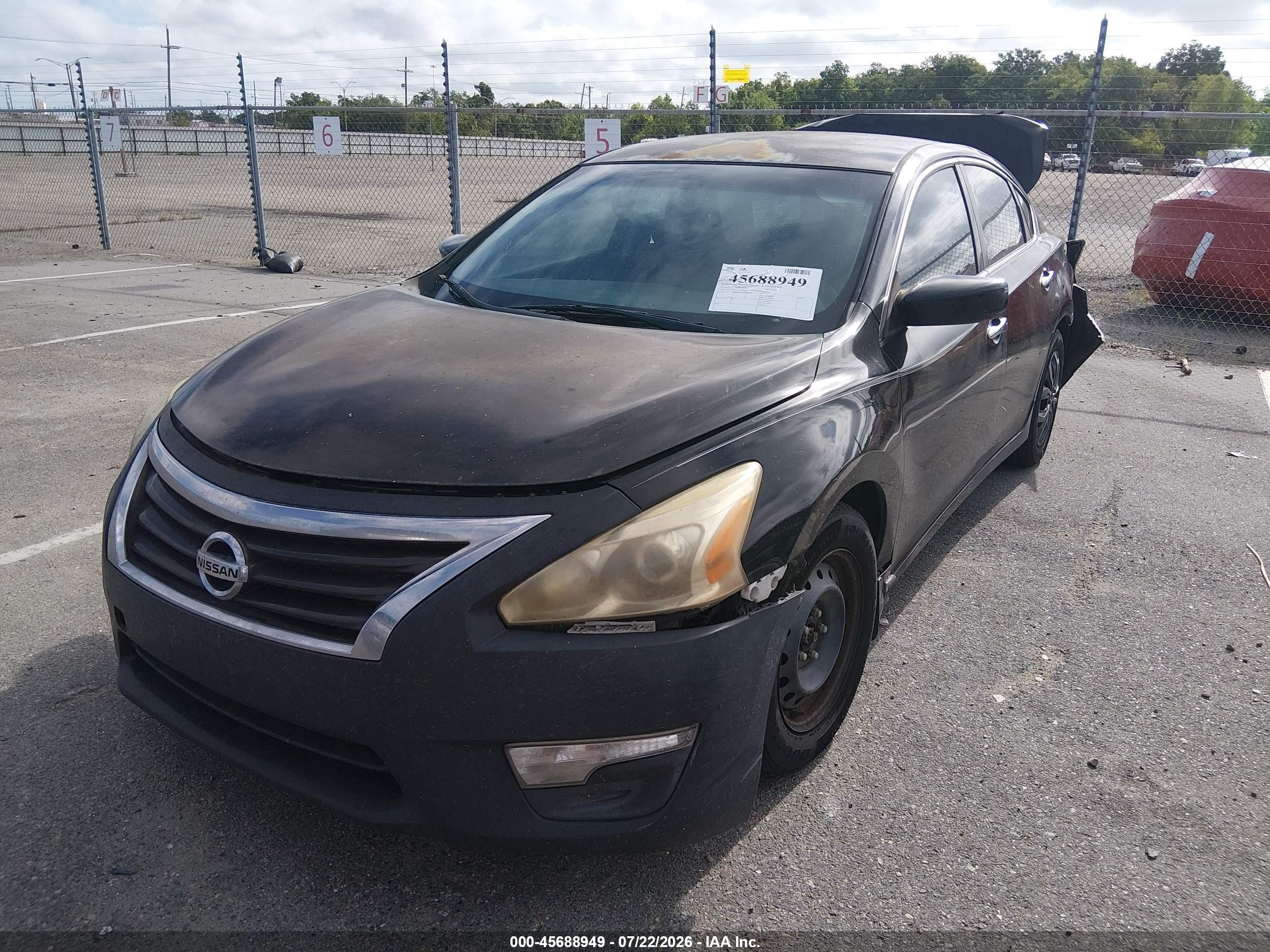 2015 Nissan Altima 2.5 S Black vin: 1N4AL3APXFC186040