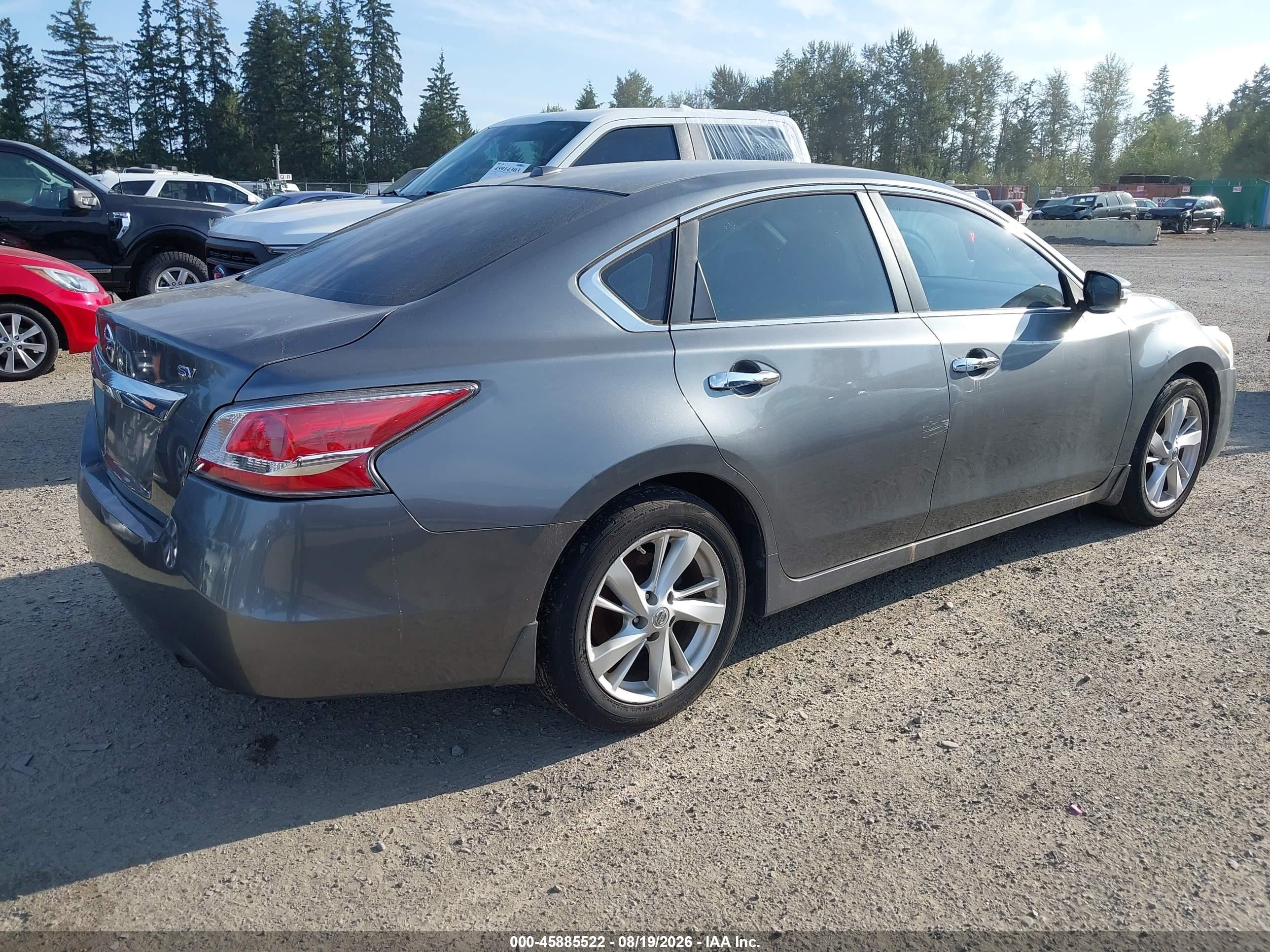 2015 Nissan Altima 2.5 Sv Gray vin: 1N4AL3APXFC239237