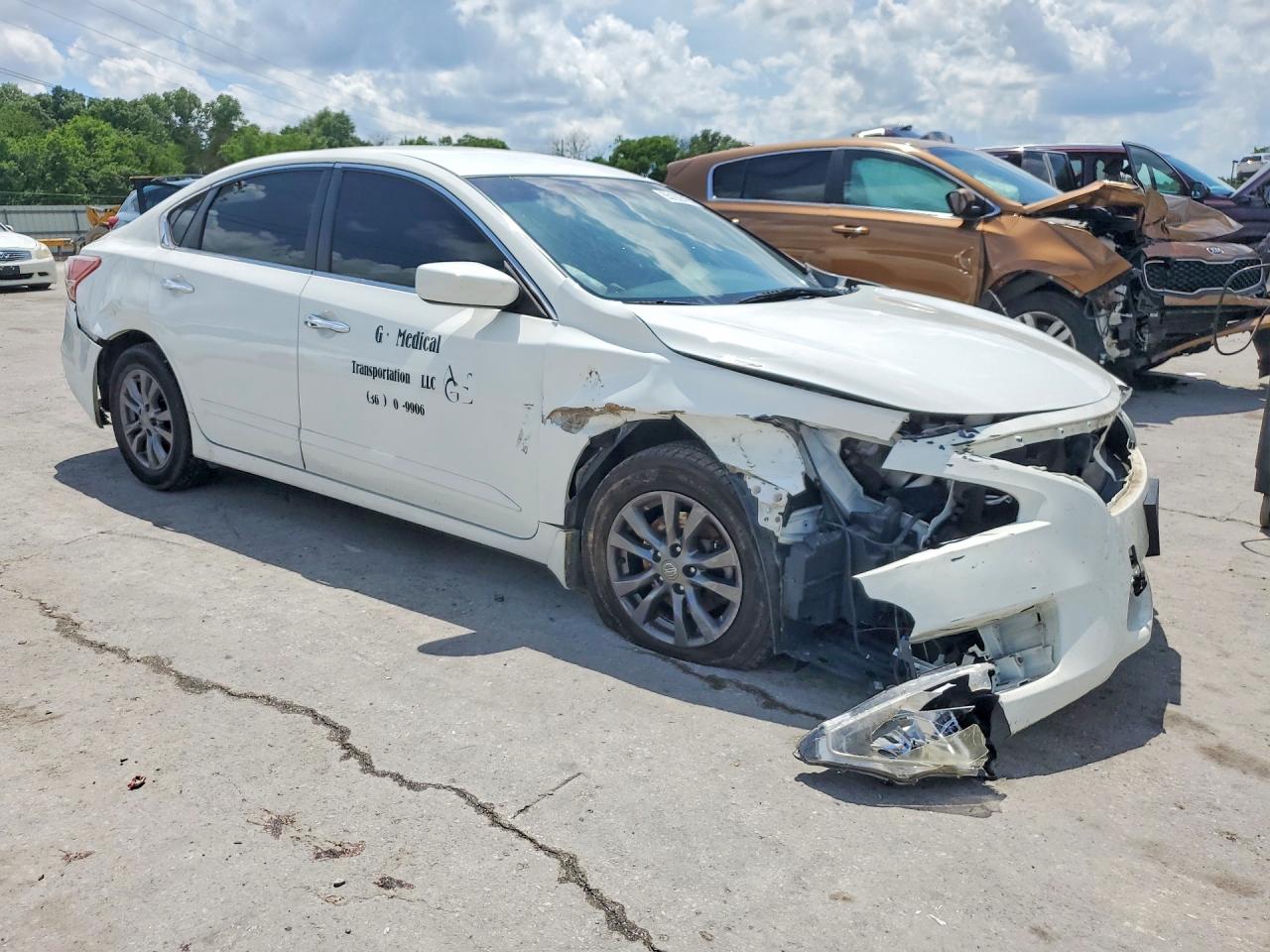 2015 Nissan Altima 2.5 S White vin: 1N4AL3APXFC253994