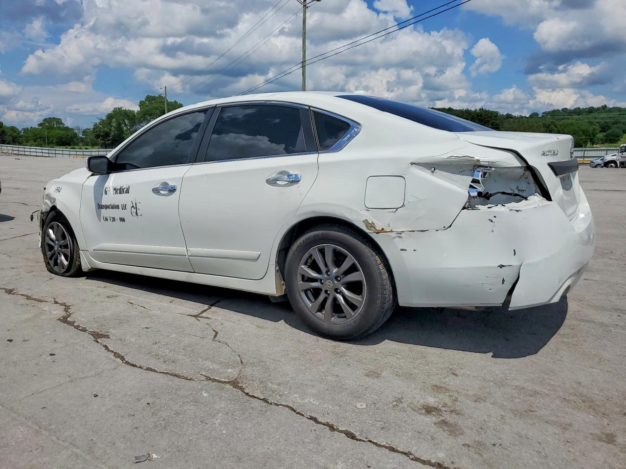 2015 Nissan Altima 2.5 S White vin: 1N4AL3APXFC253994