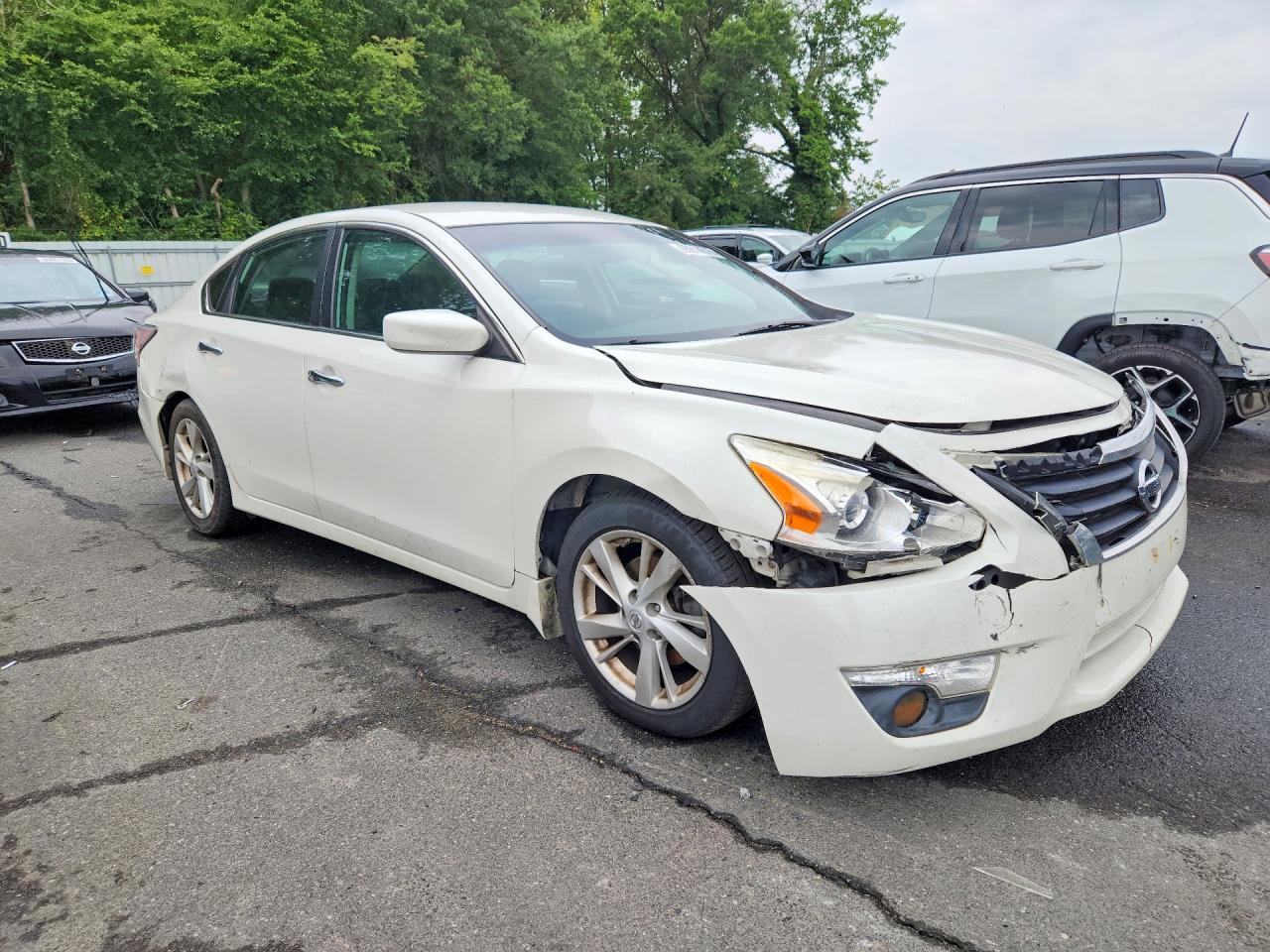 2015 Nissan Altima 2.5 Sv White vin: 1N4AL3APXFC255664