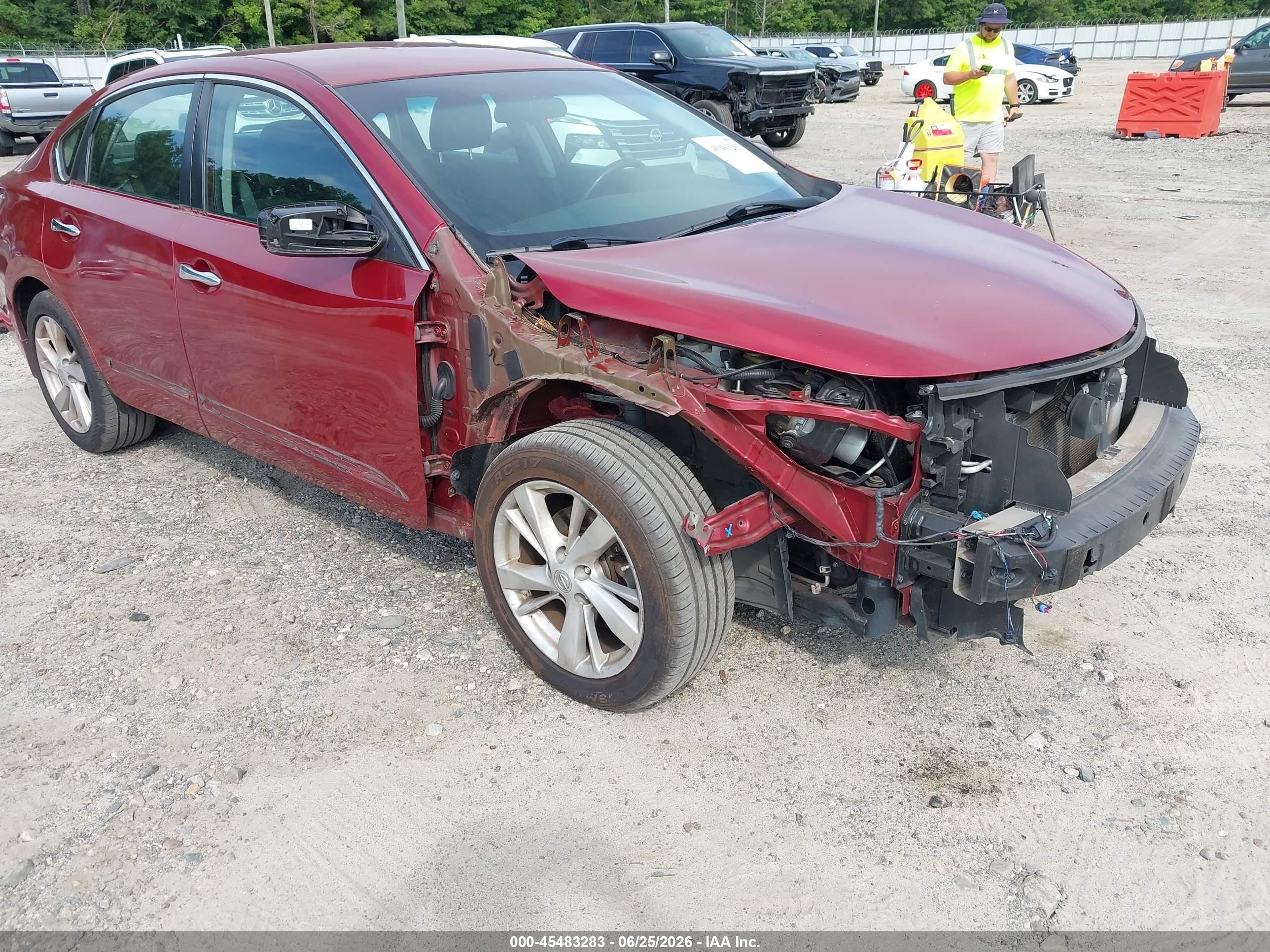 2015 Nissan Altima 2.5 Sv Red vin: 1N4AL3APXFC268673