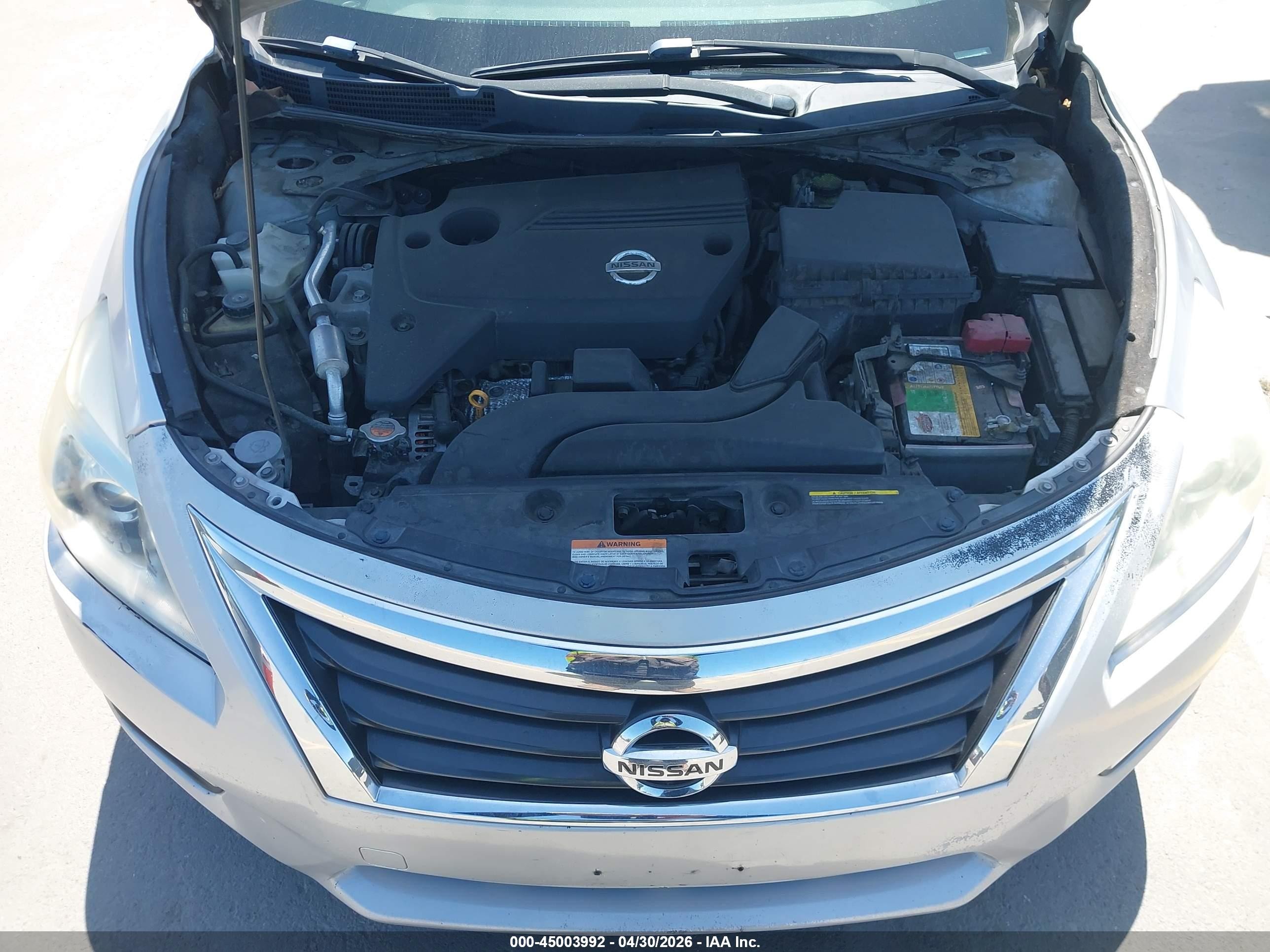 2015 Nissan Altima 2.5/2.5 S/2.5 Sl/2.5 Sv Silver vin: 1N4AL3APXFC276515