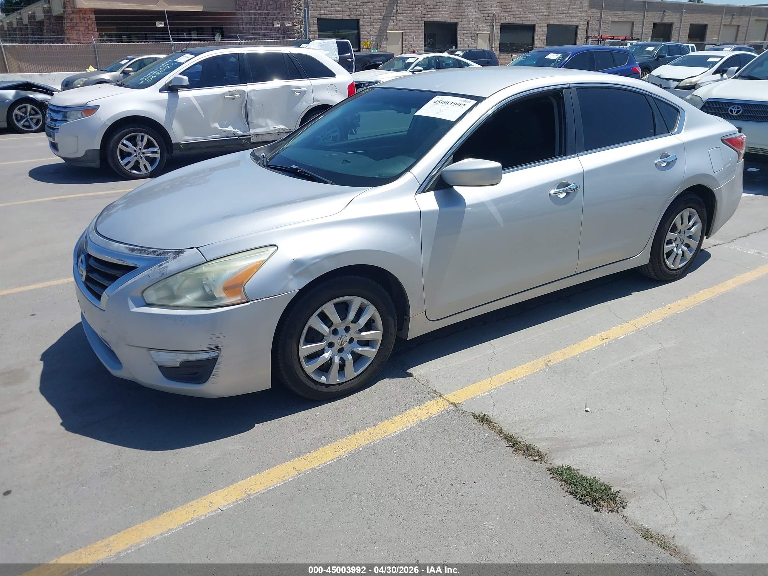 2015 Nissan Altima 2.5/2.5 S/2.5 Sl/2.5 Sv Silver vin: 1N4AL3APXFC276515