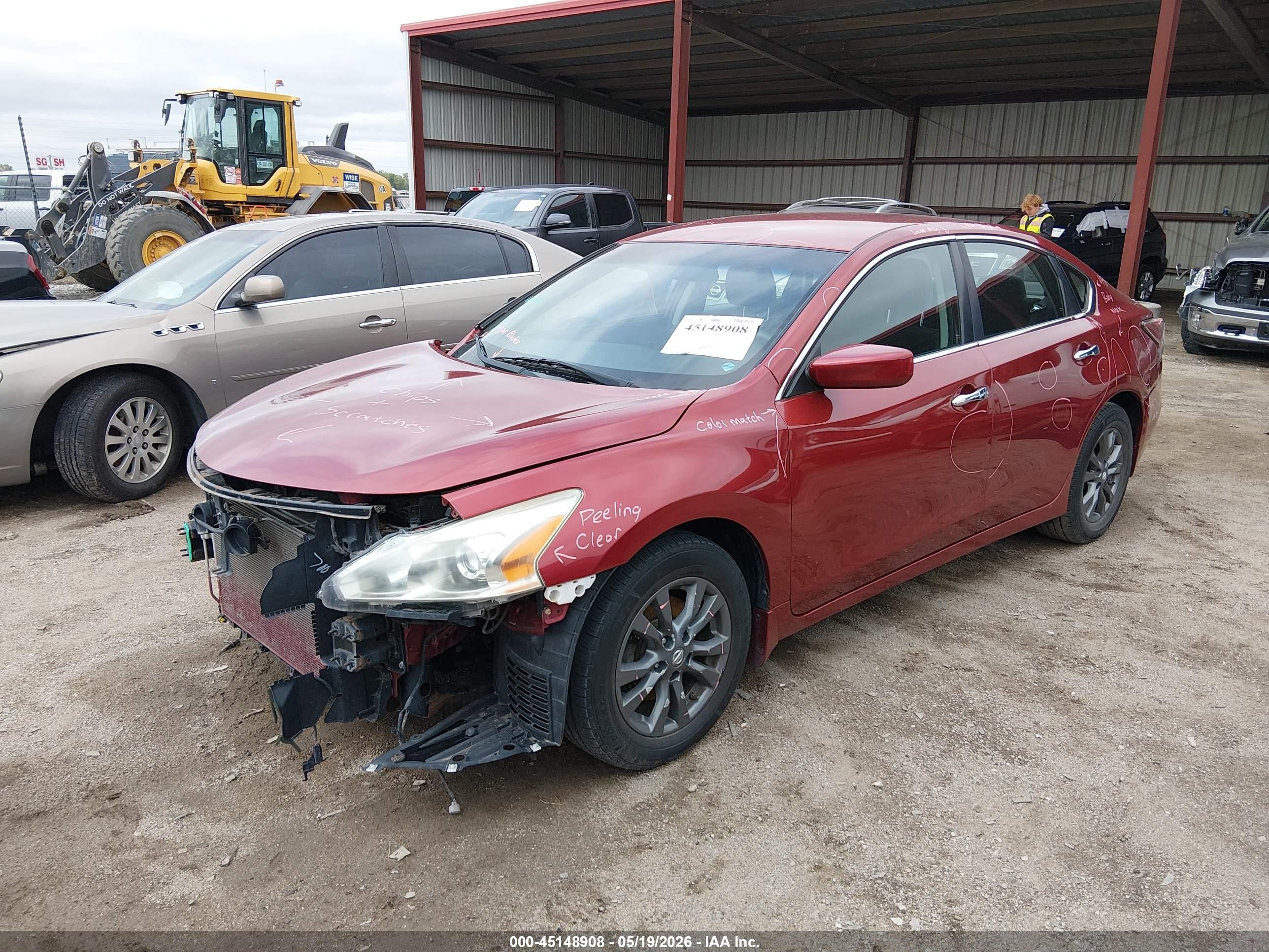 2015 Nissan Altima 2.5 S Red vin: 1N4AL3APXFC415168