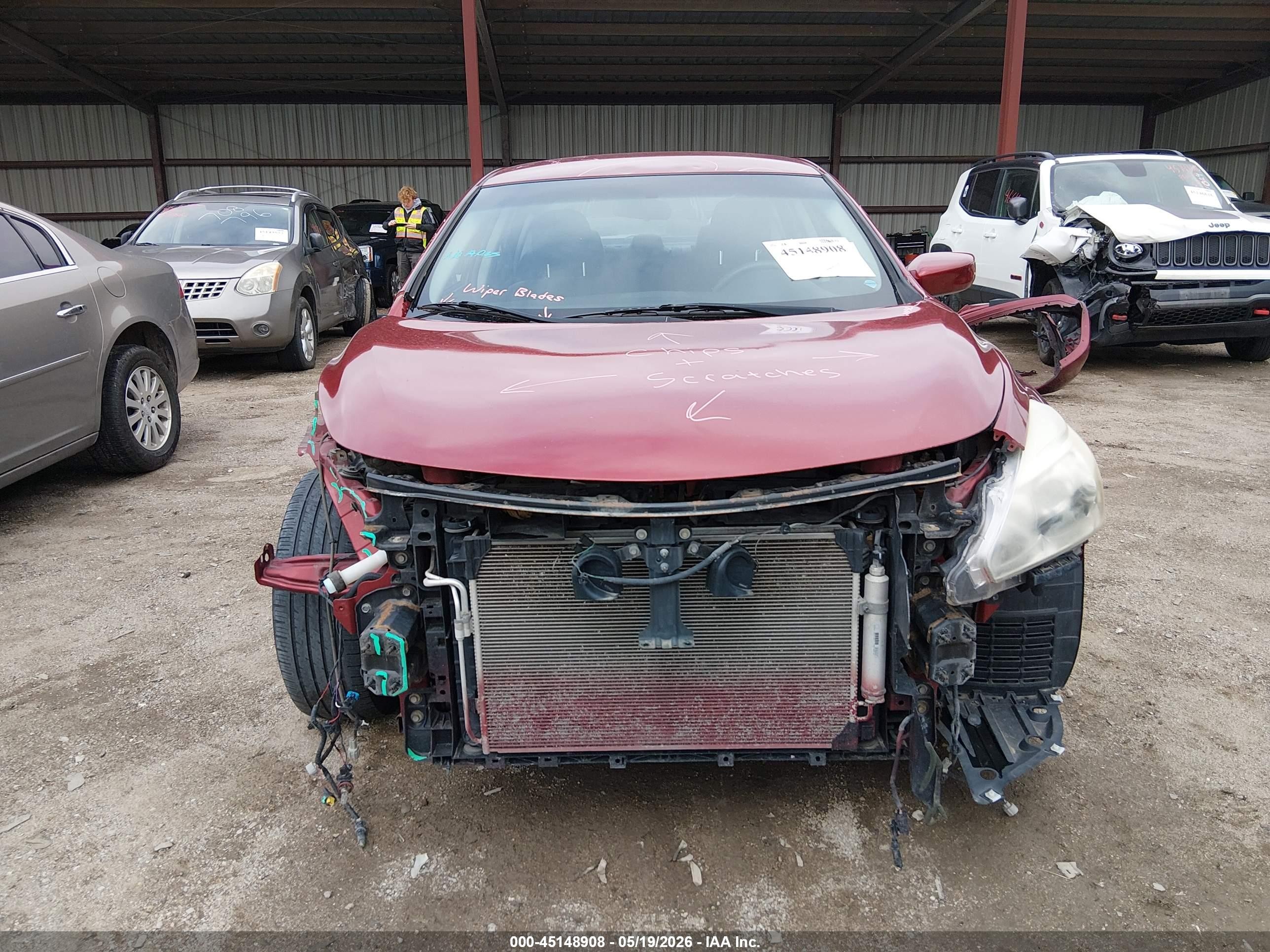 2015 Nissan Altima 2.5 S Red vin: 1N4AL3APXFC415168