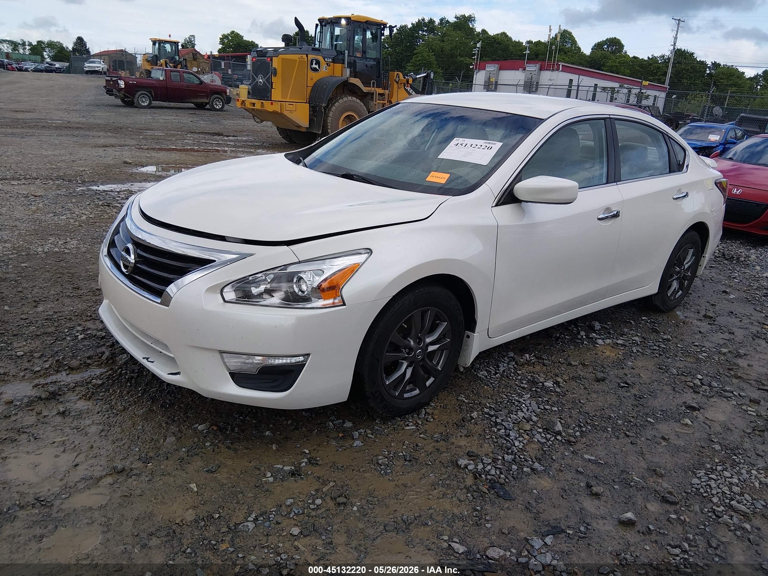 2015 Nissan Altima 2.5 S White vin: 1N4AL3APXFC443116