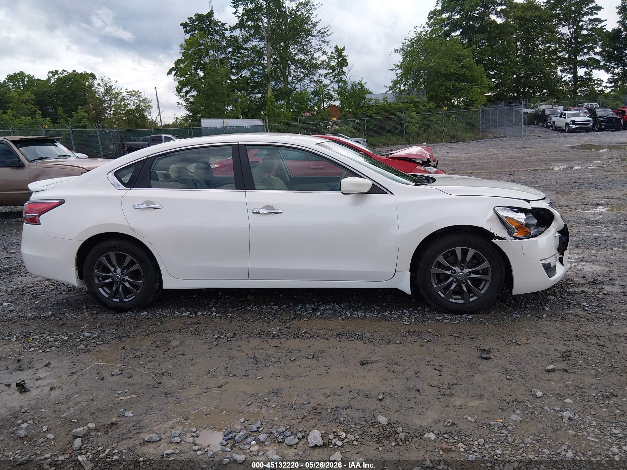 2015 Nissan Altima 2.5 S White vin: 1N4AL3APXFC443116