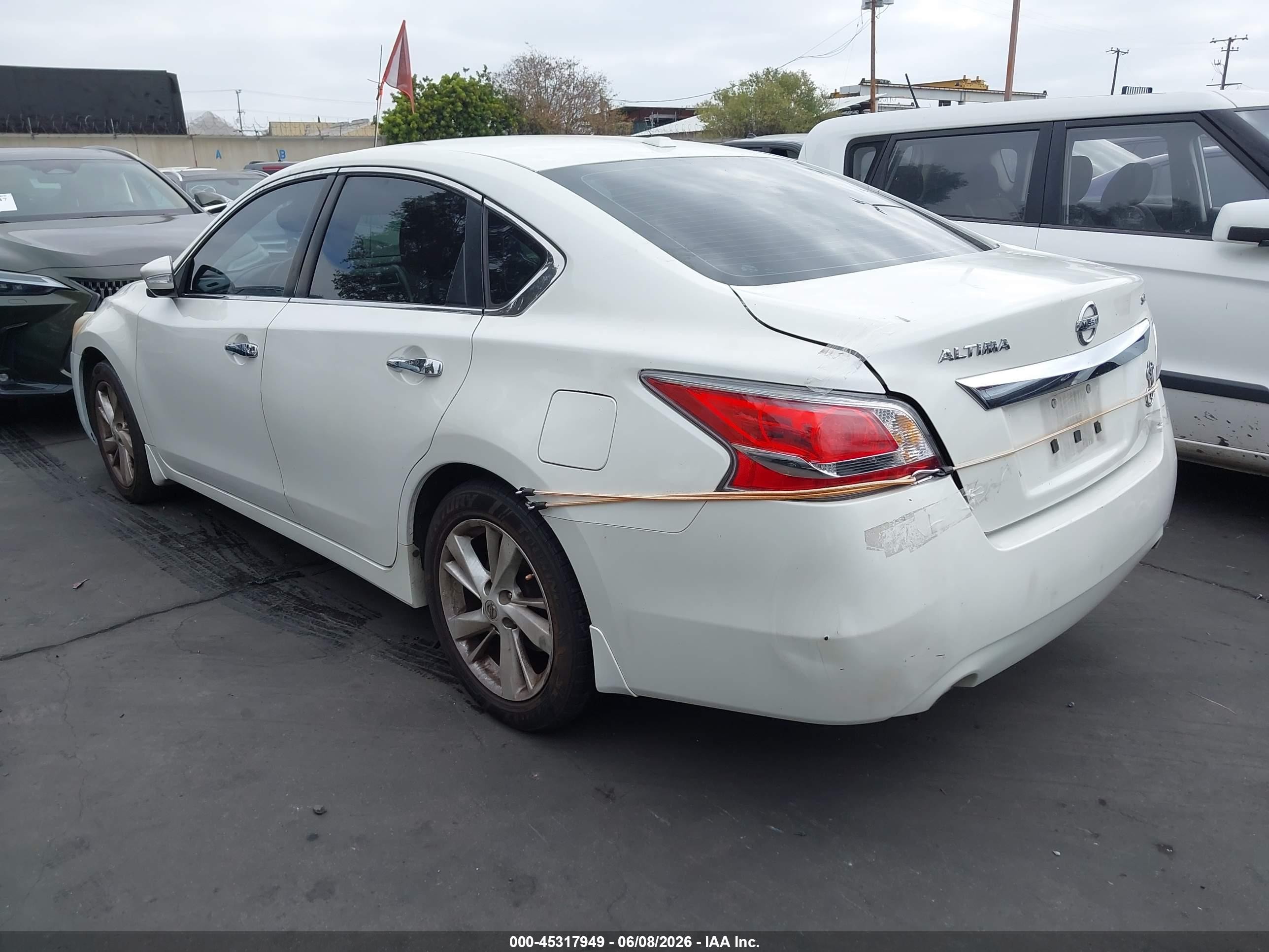 2015 Nissan Altima 2.5 Sl White vin: 1N4AL3APXFC473880