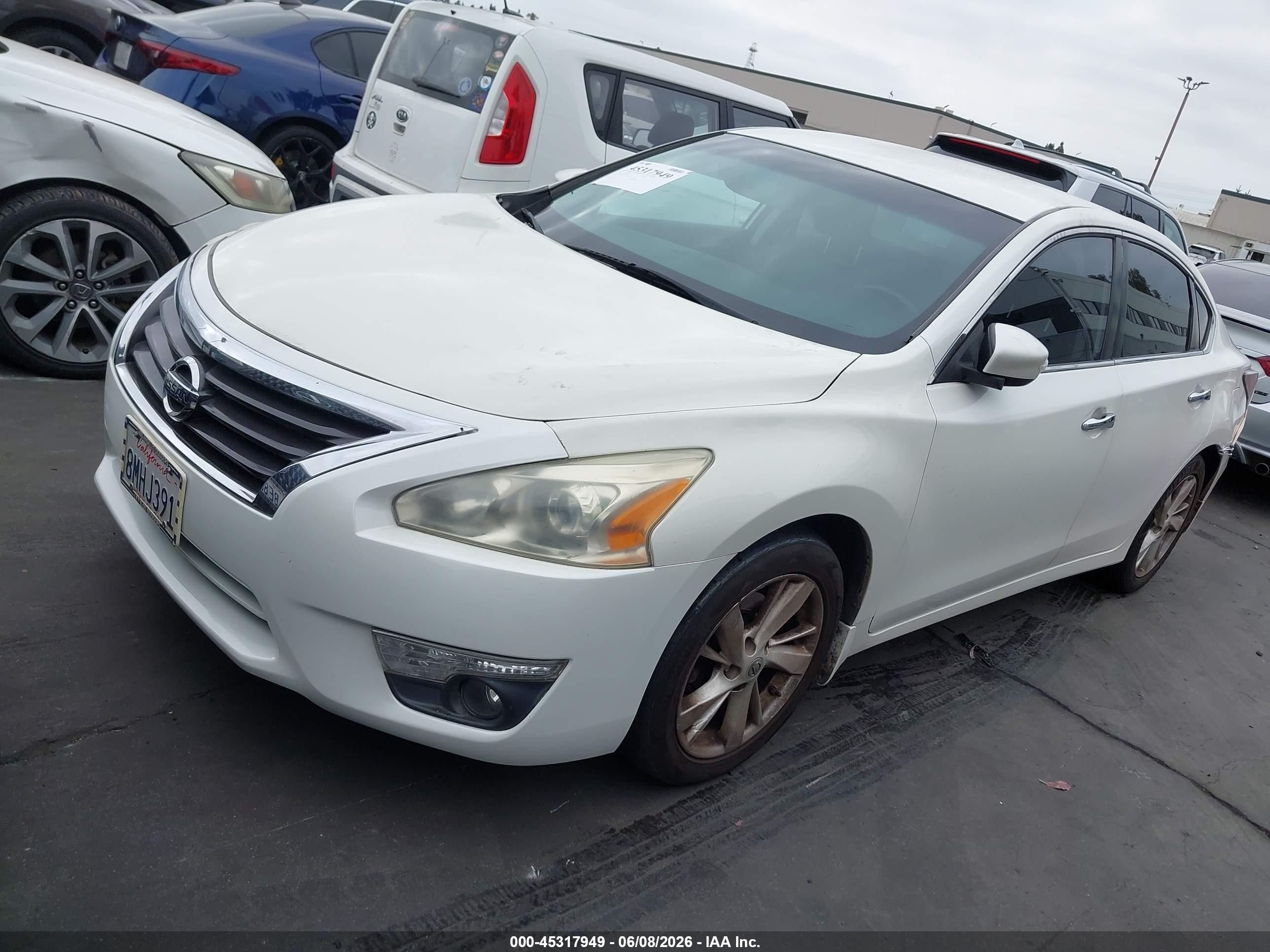 2015 Nissan Altima 2.5 Sl White vin: 1N4AL3APXFC473880