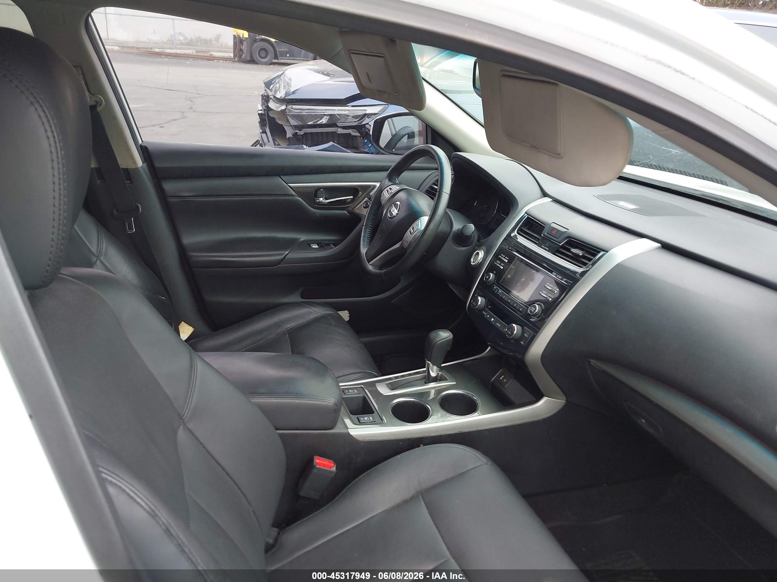 2015 Nissan Altima 2.5 Sl White vin: 1N4AL3APXFC473880