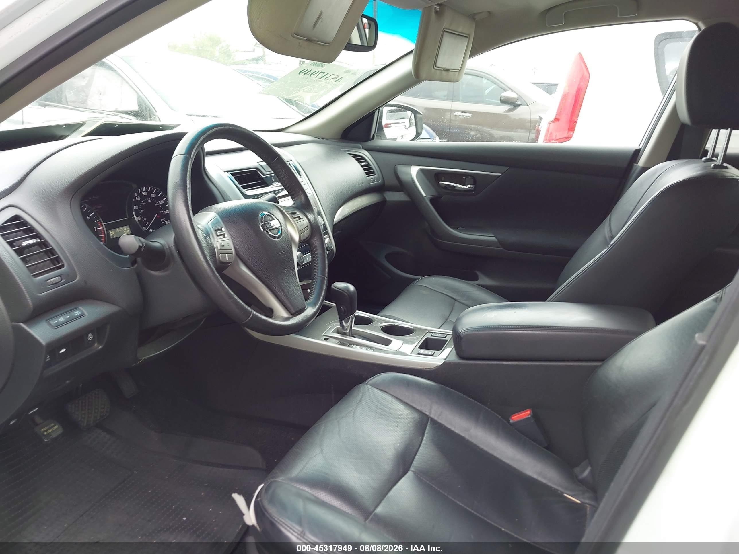 2015 Nissan Altima 2.5 Sl White vin: 1N4AL3APXFC473880