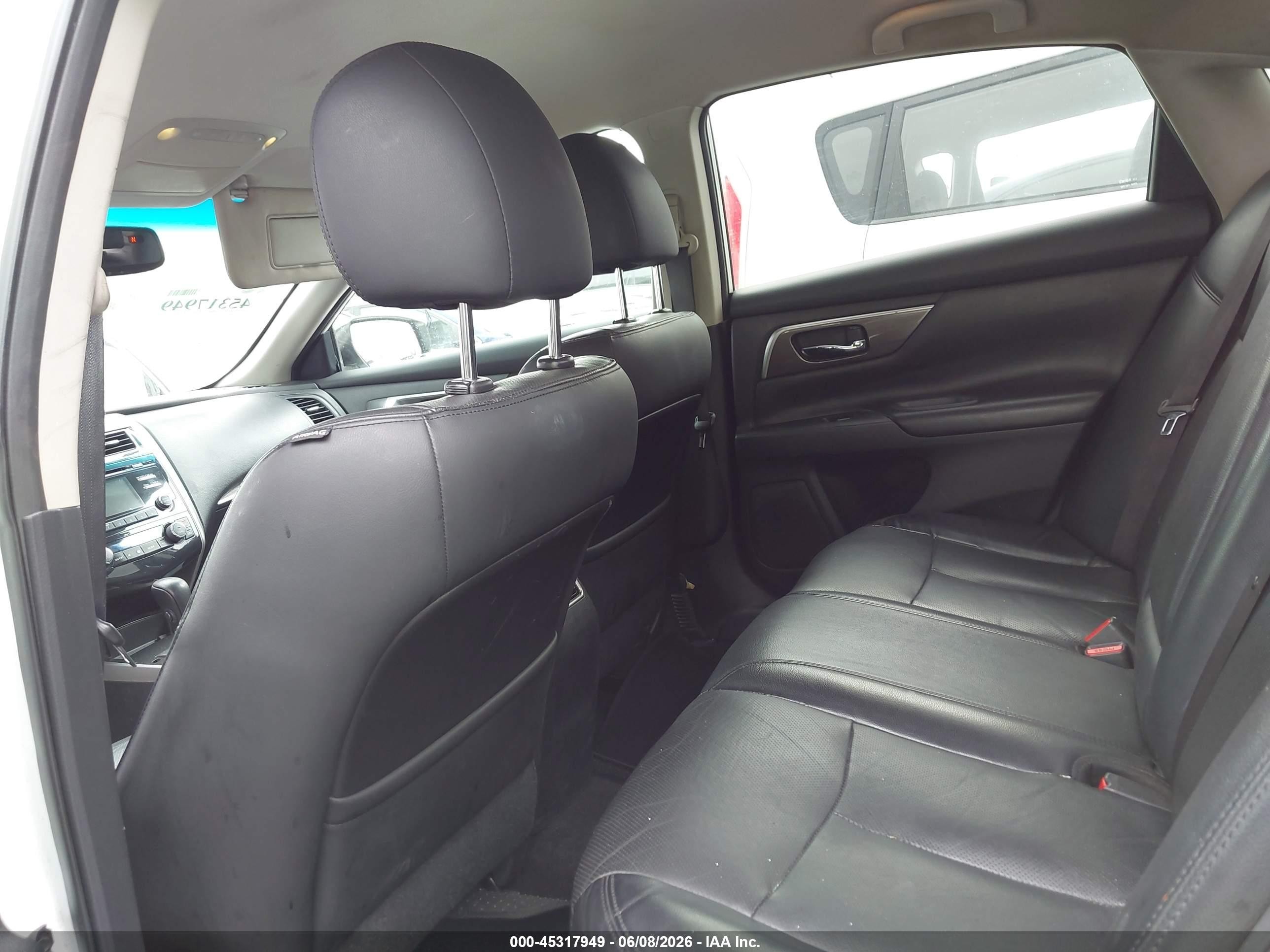 2015 Nissan Altima 2.5 Sl White vin: 1N4AL3APXFC473880