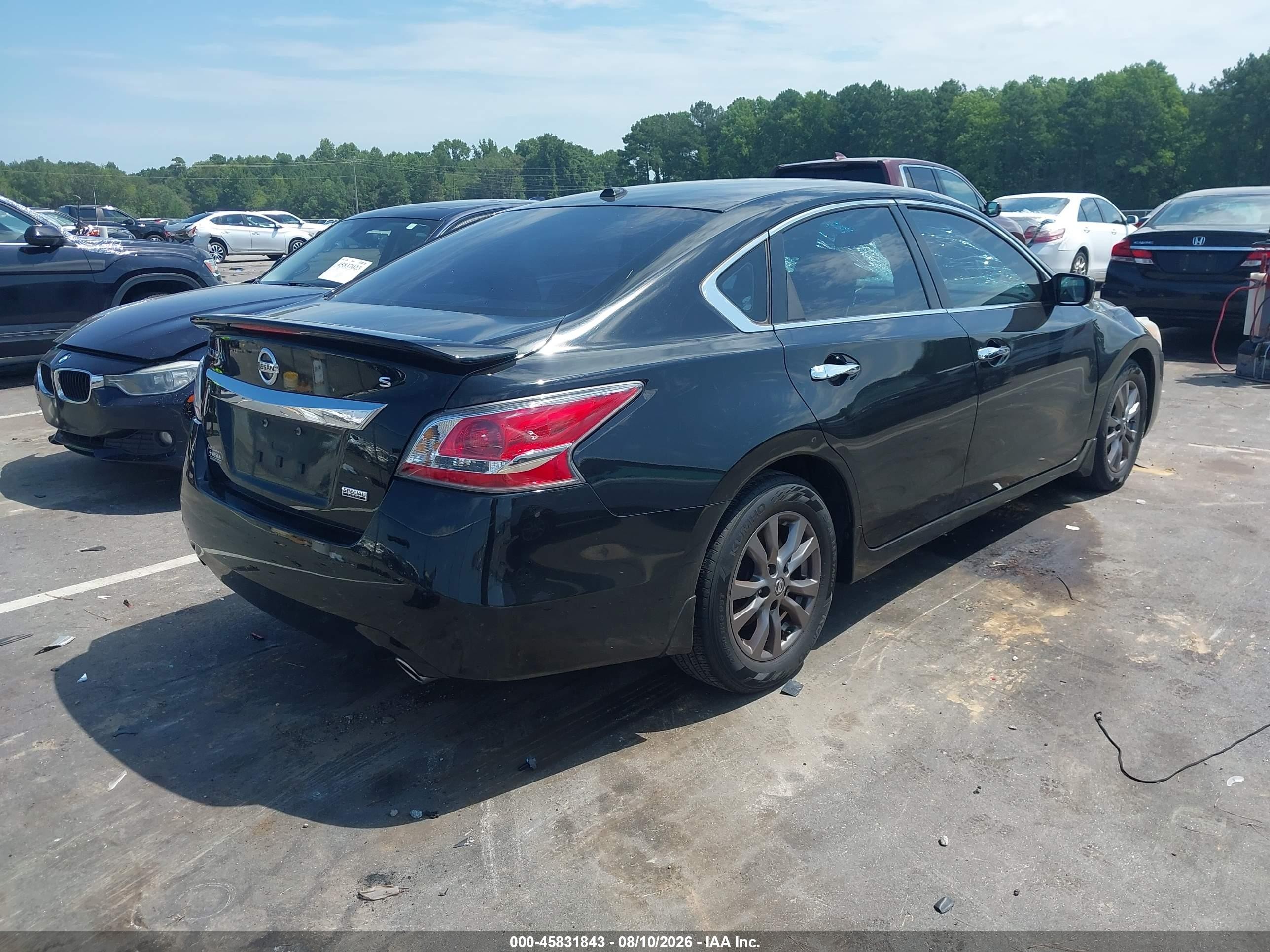 2015 Nissan Altima 2.5 S Black vin: 1N4AL3APXFC475001