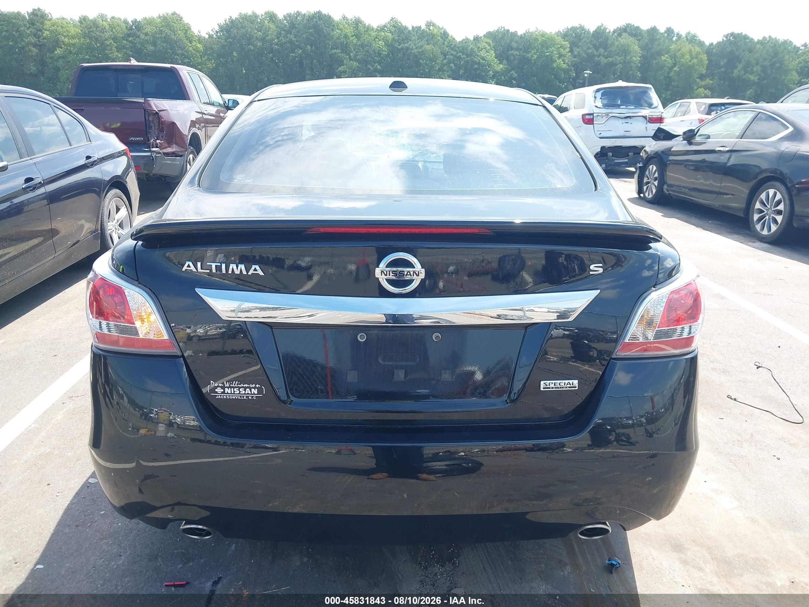 2015 Nissan Altima 2.5 S Black vin: 1N4AL3APXFC475001
