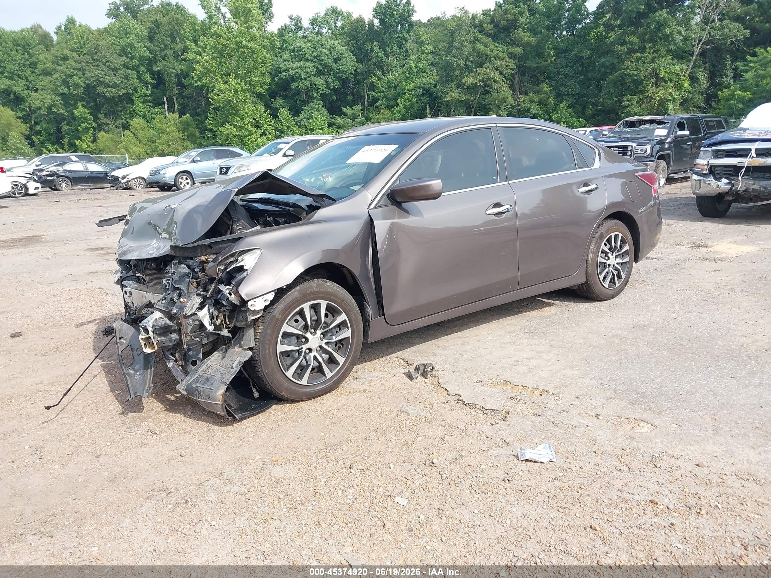 2015 Nissan Altima 2.5/2.5 S/2.5 Sl/2.5 Sv Gray vin: 1N4AL3APXFC494406