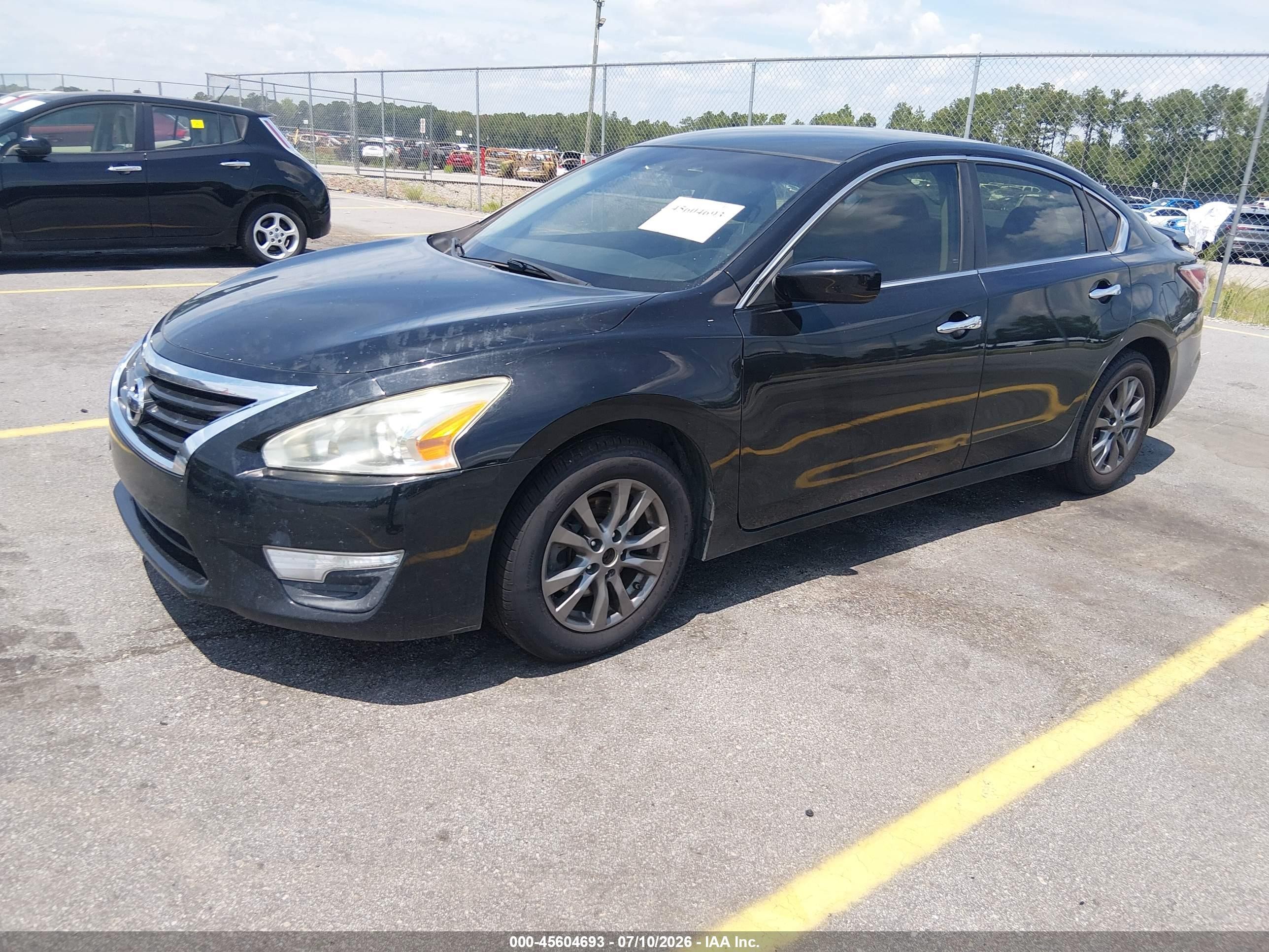 2015 Nissan Altima 2.5 S Black vin: 1N4AL3APXFC495314