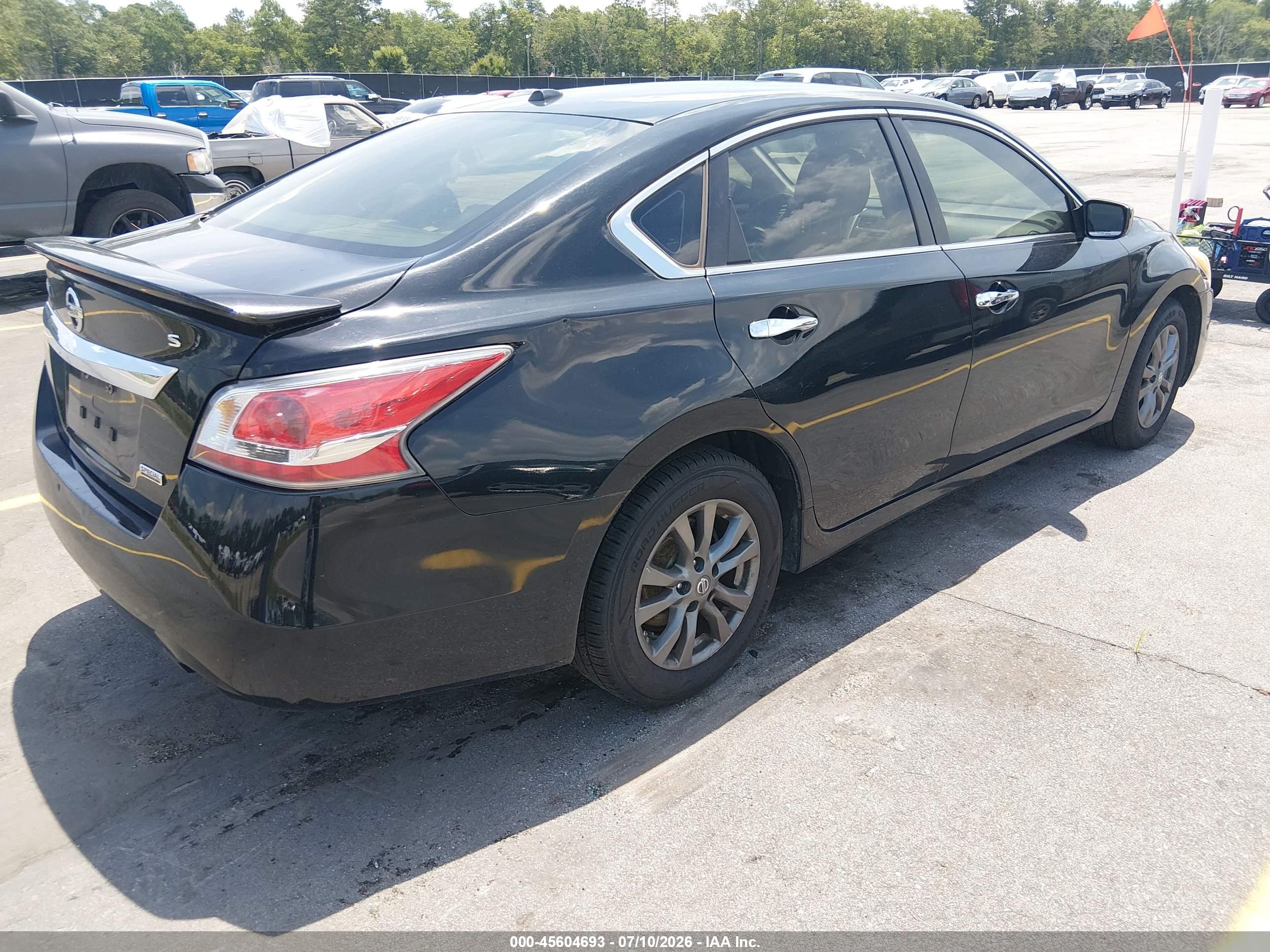 2015 Nissan Altima 2.5 S Black vin: 1N4AL3APXFC495314