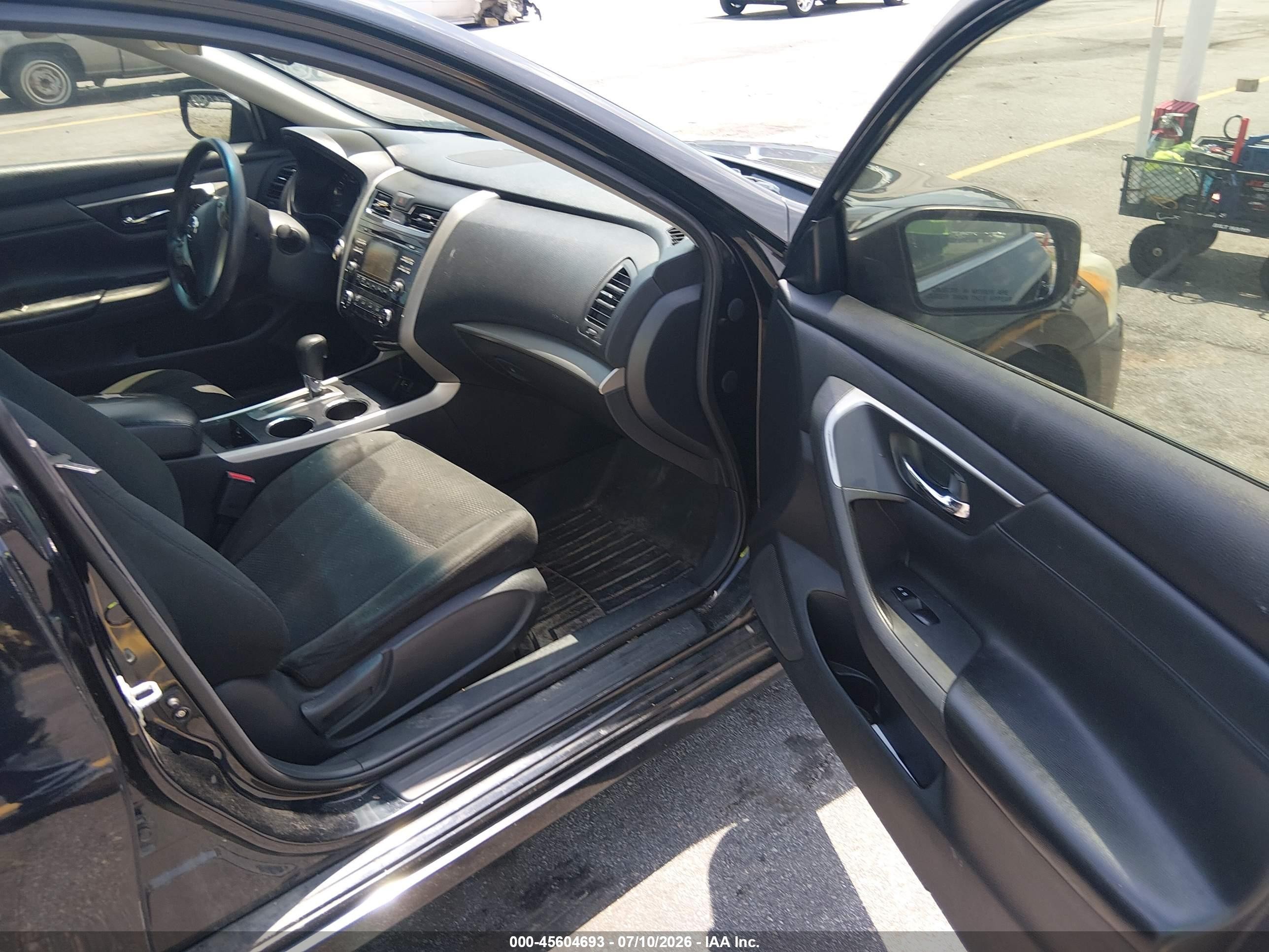2015 Nissan Altima 2.5 S Black vin: 1N4AL3APXFC495314