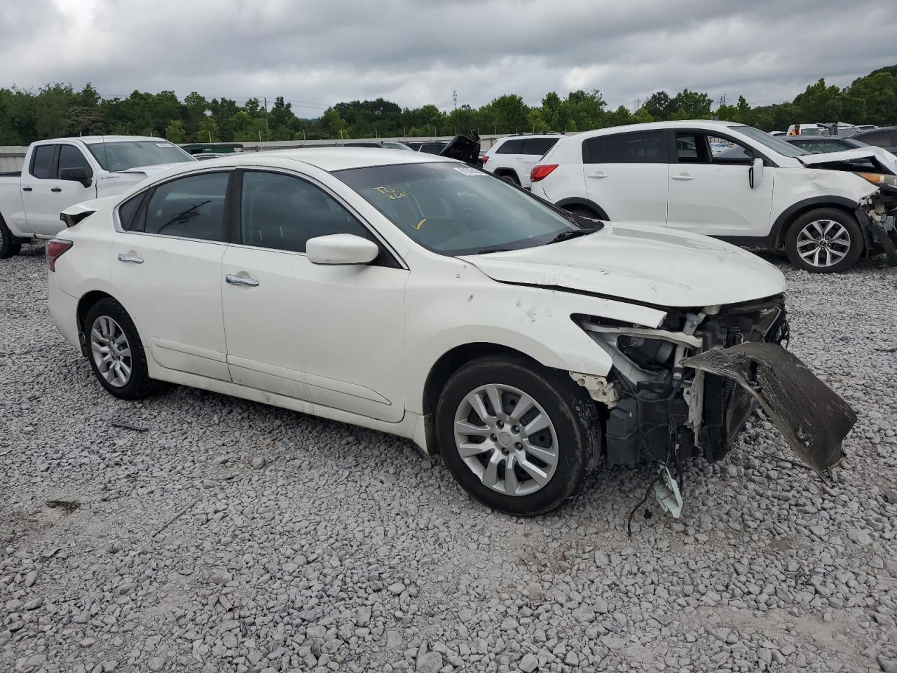 2015 Nissan Altima 2.5 White vin: 1N4AL3APXFC596692