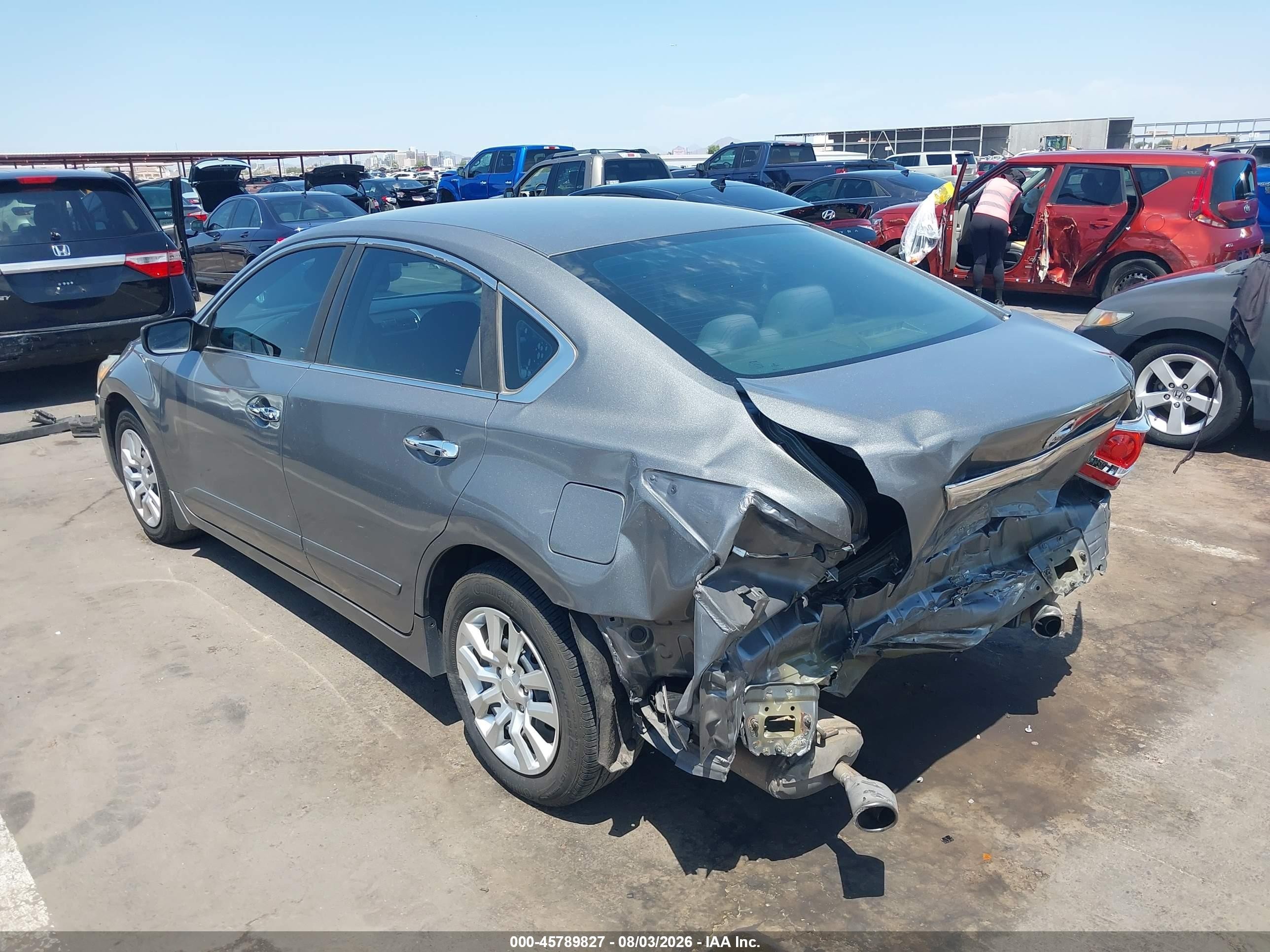 2015 Nissan Altima 2.5 S Gray vin: 1N4AL3APXFN320372