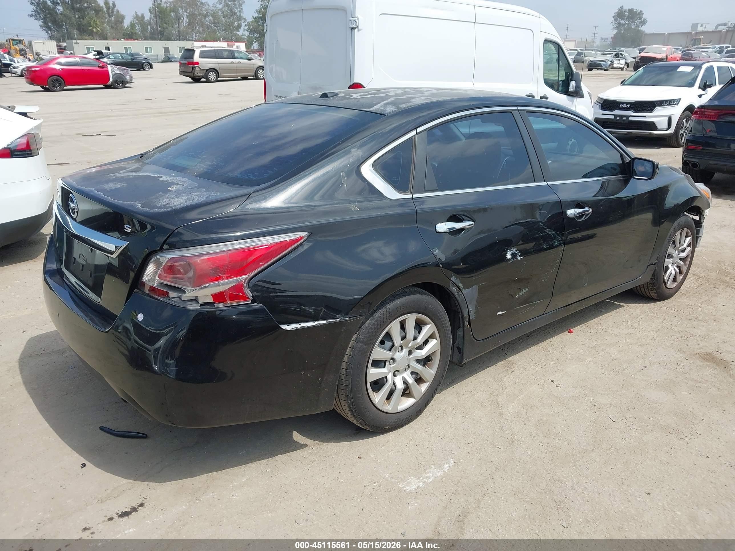 2015 Nissan Altima 2.5/2.5 S/2.5 Sl/2.5 Sv Black vin: 1N4AL3APXFN323501