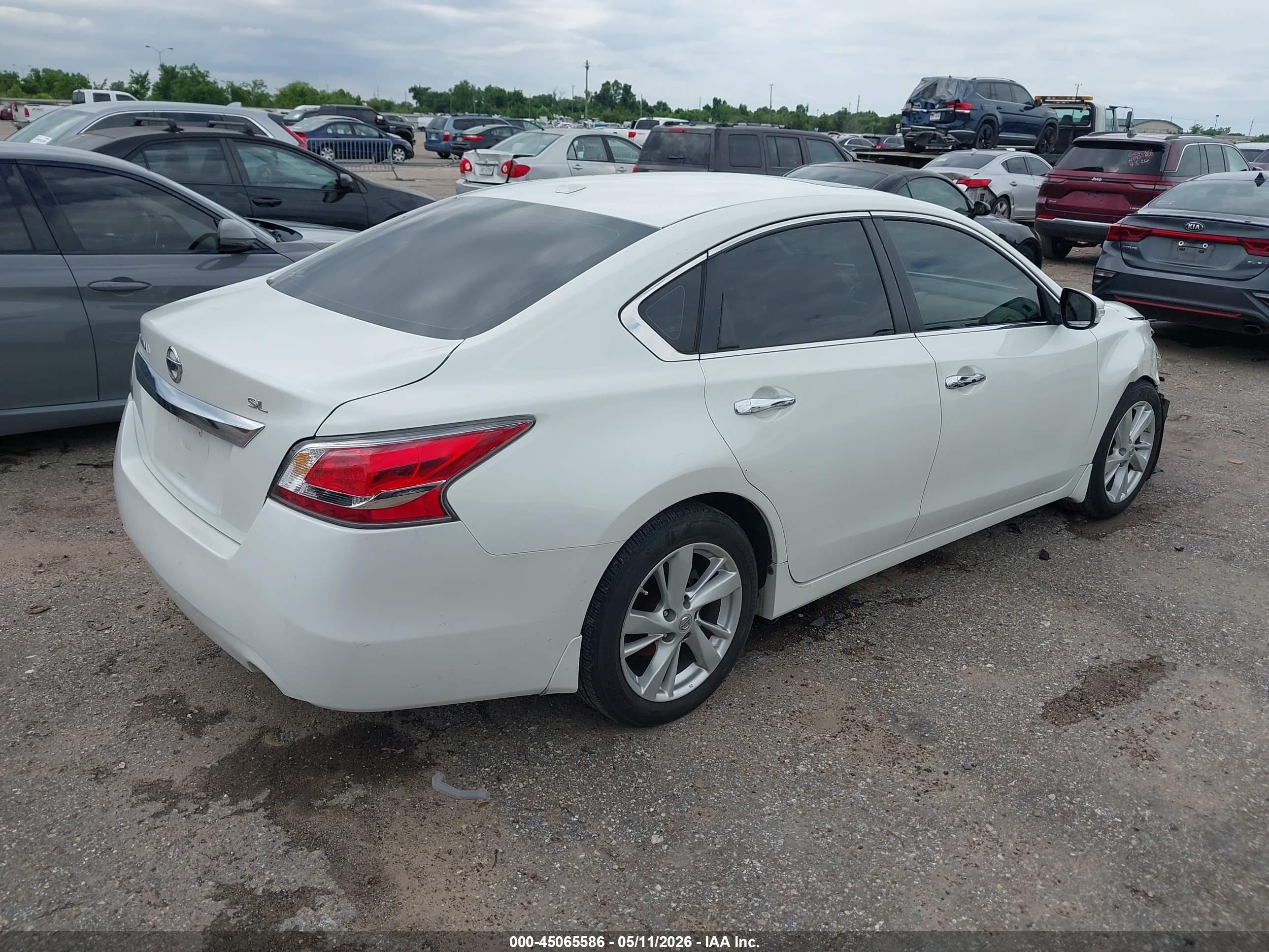 2015 Nissan Altima 2.5 Sl White vin: 1N4AL3APXFN336197