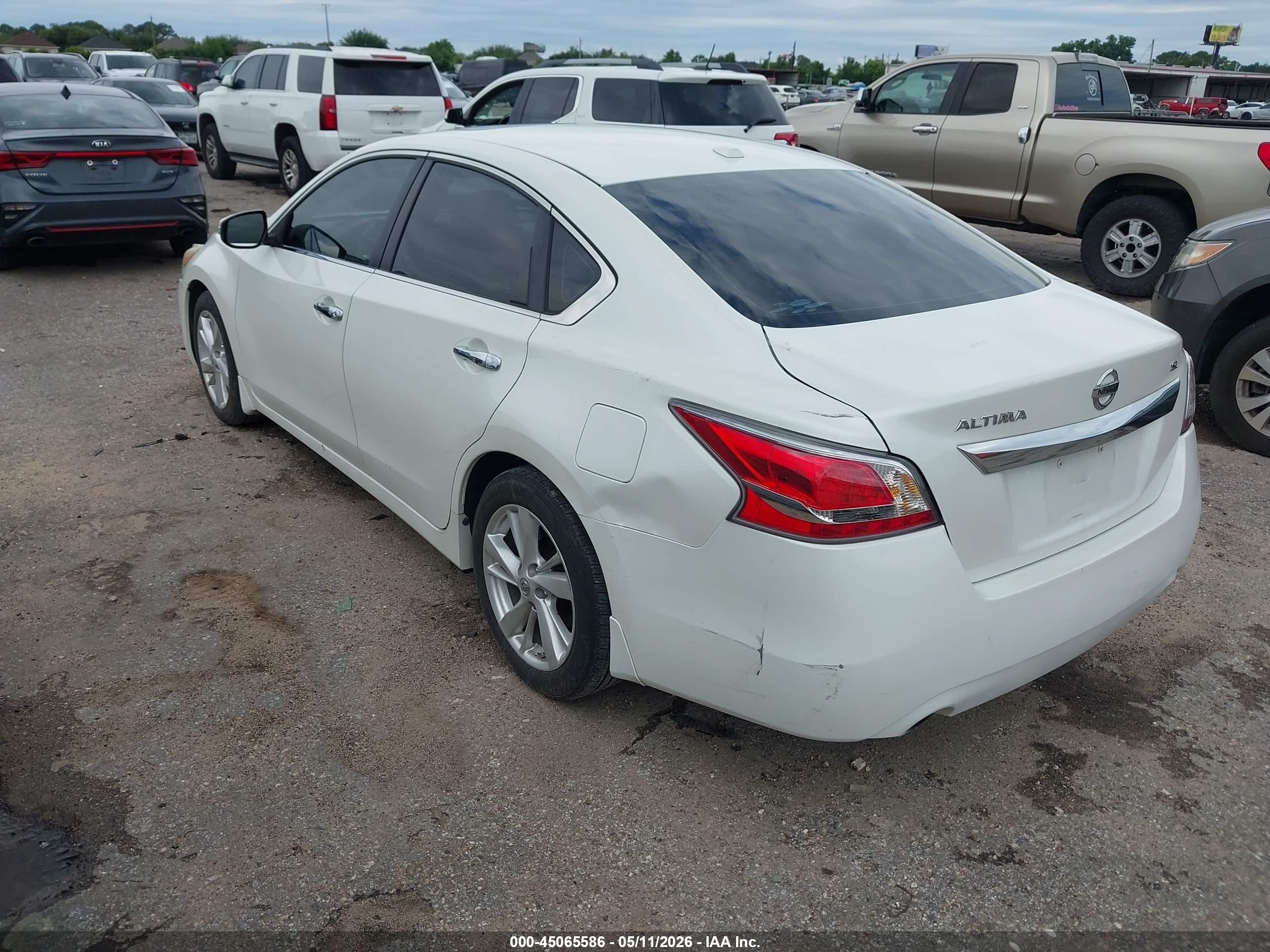 2015 Nissan Altima 2.5 Sl White vin: 1N4AL3APXFN336197