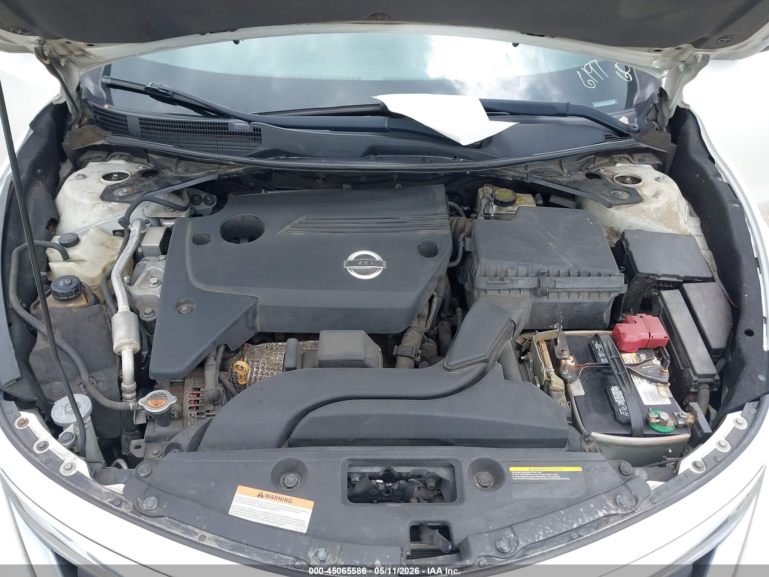 2015 Nissan Altima 2.5 Sl White vin: 1N4AL3APXFN336197