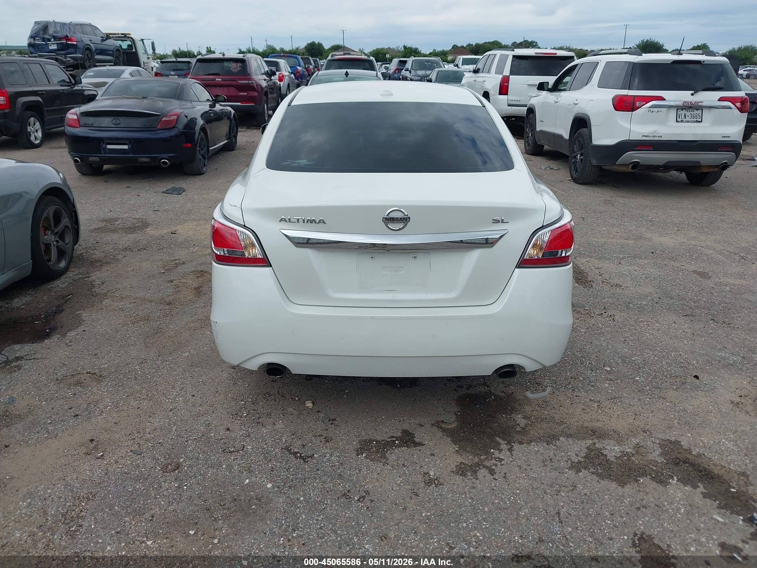 2015 Nissan Altima 2.5 Sl White vin: 1N4AL3APXFN336197