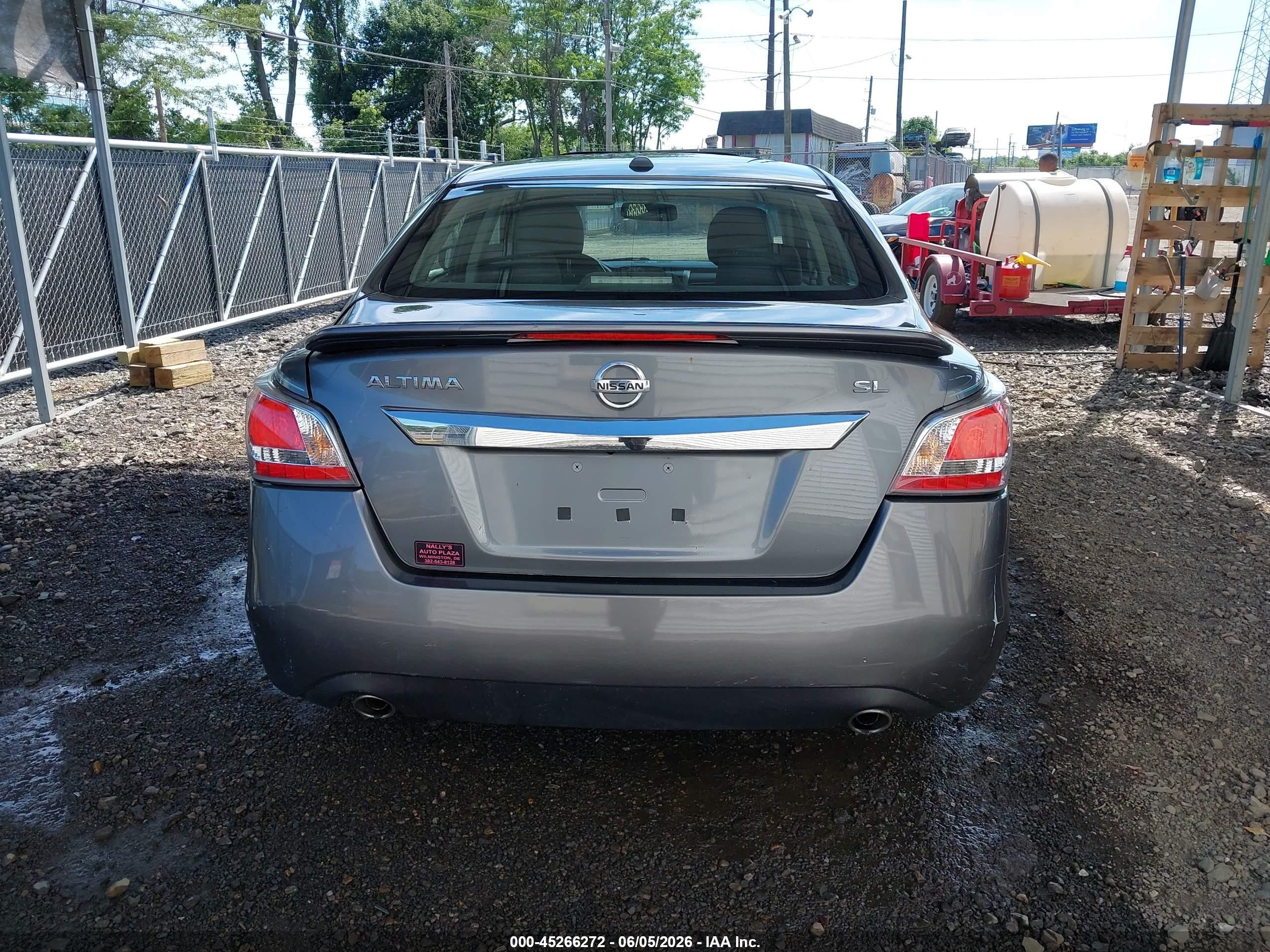 2015 Nissan Altima 2.5 Sl Gray vin: 1N4AL3APXFN340086