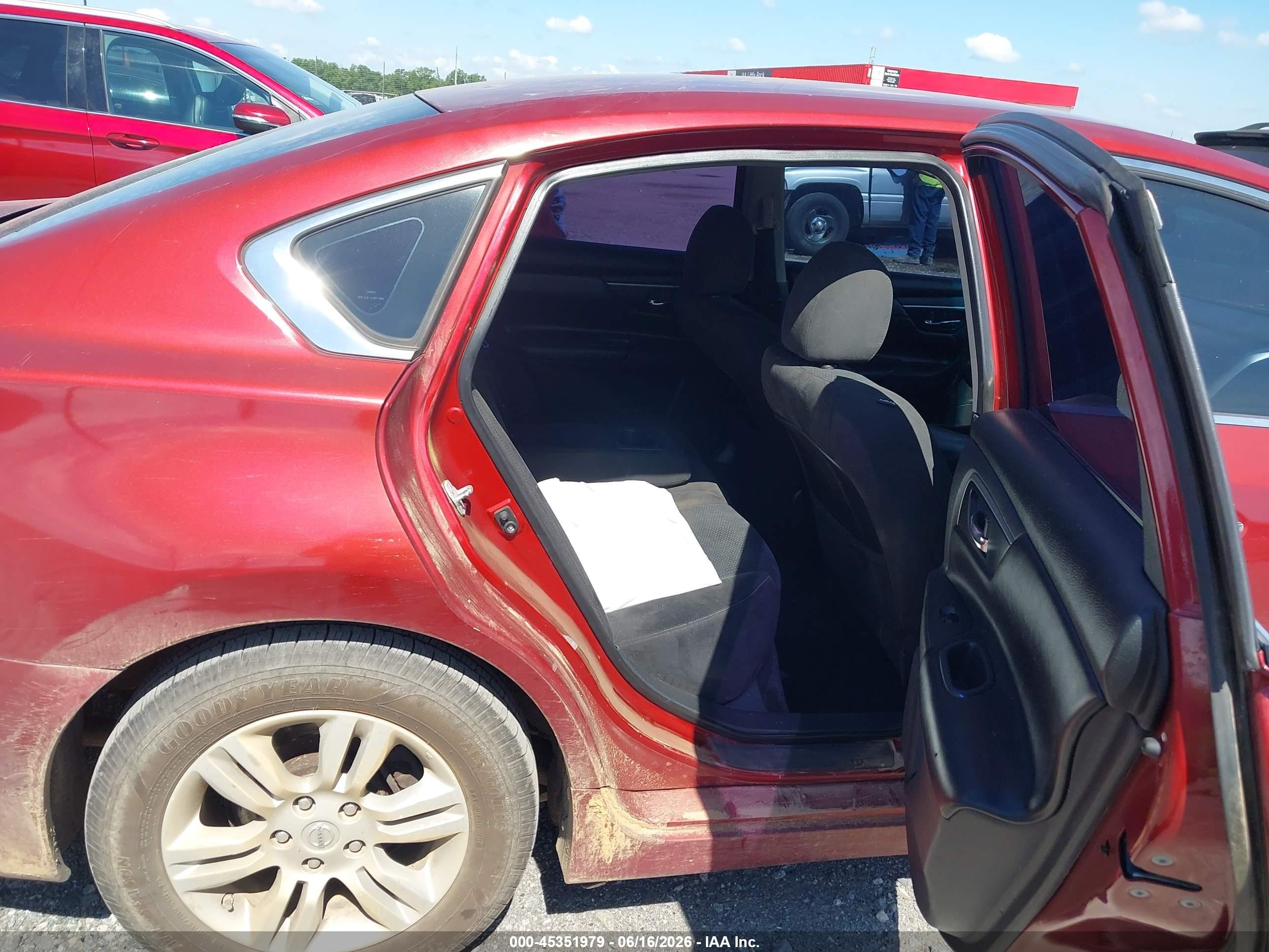 2015 Nissan Altima 2.5/2.5 S/2.5 Sl/2.5 Sv Maroon vin: 1N4AL3APXFN387697