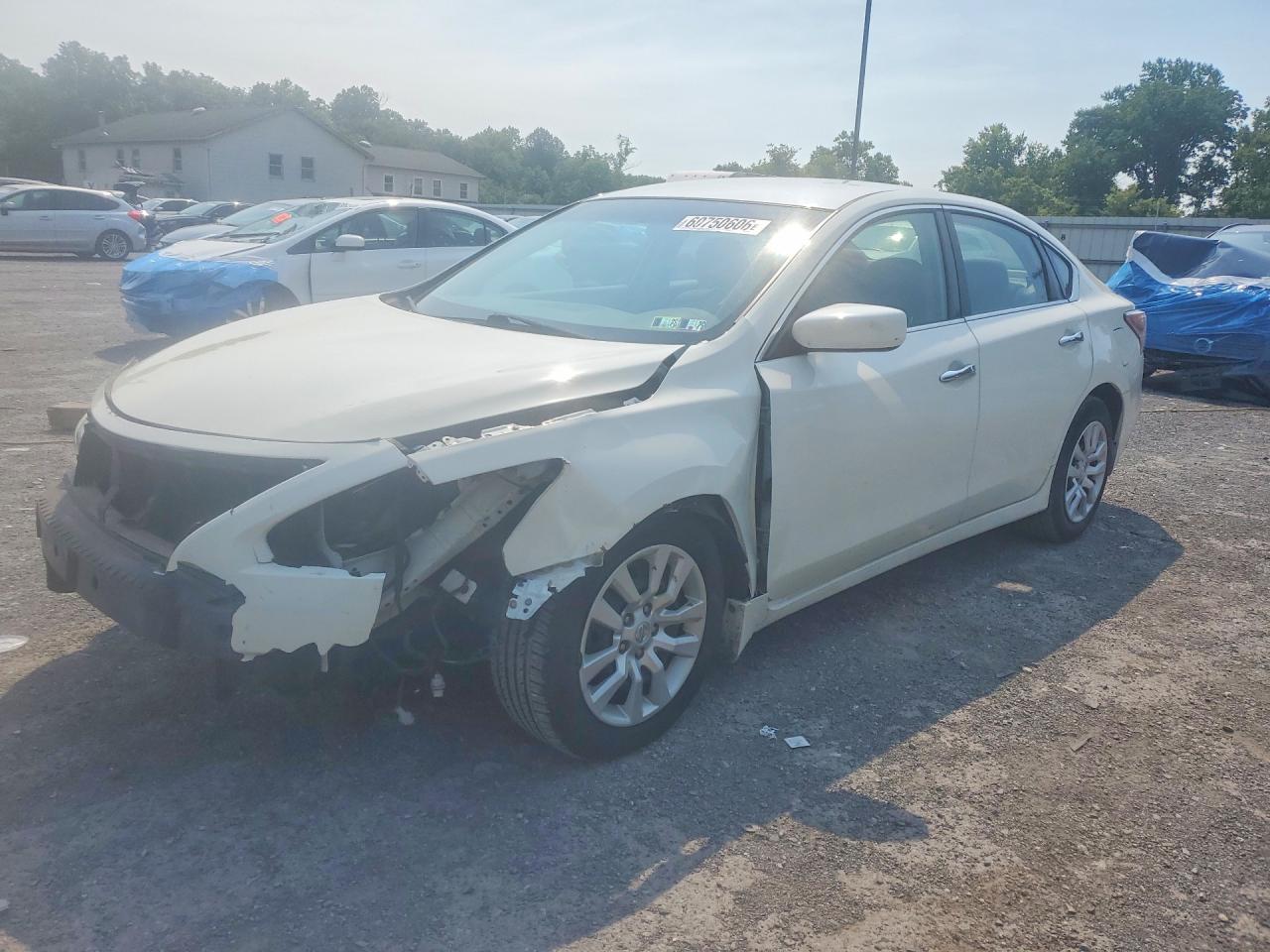 2015 Nissan Altima 2.5 S White vin: 1N4AL3APXFN390437