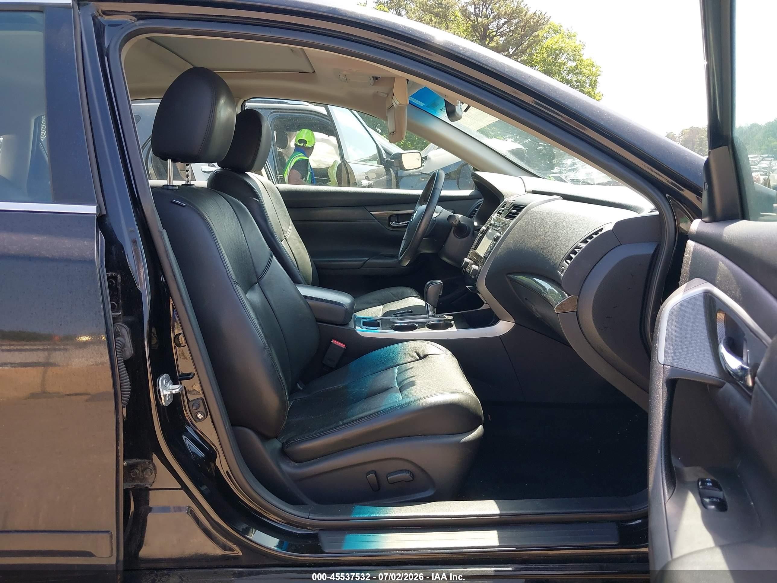 2015 Nissan Altima 2.5 Sl Black vin: 1N4AL3APXFN396223