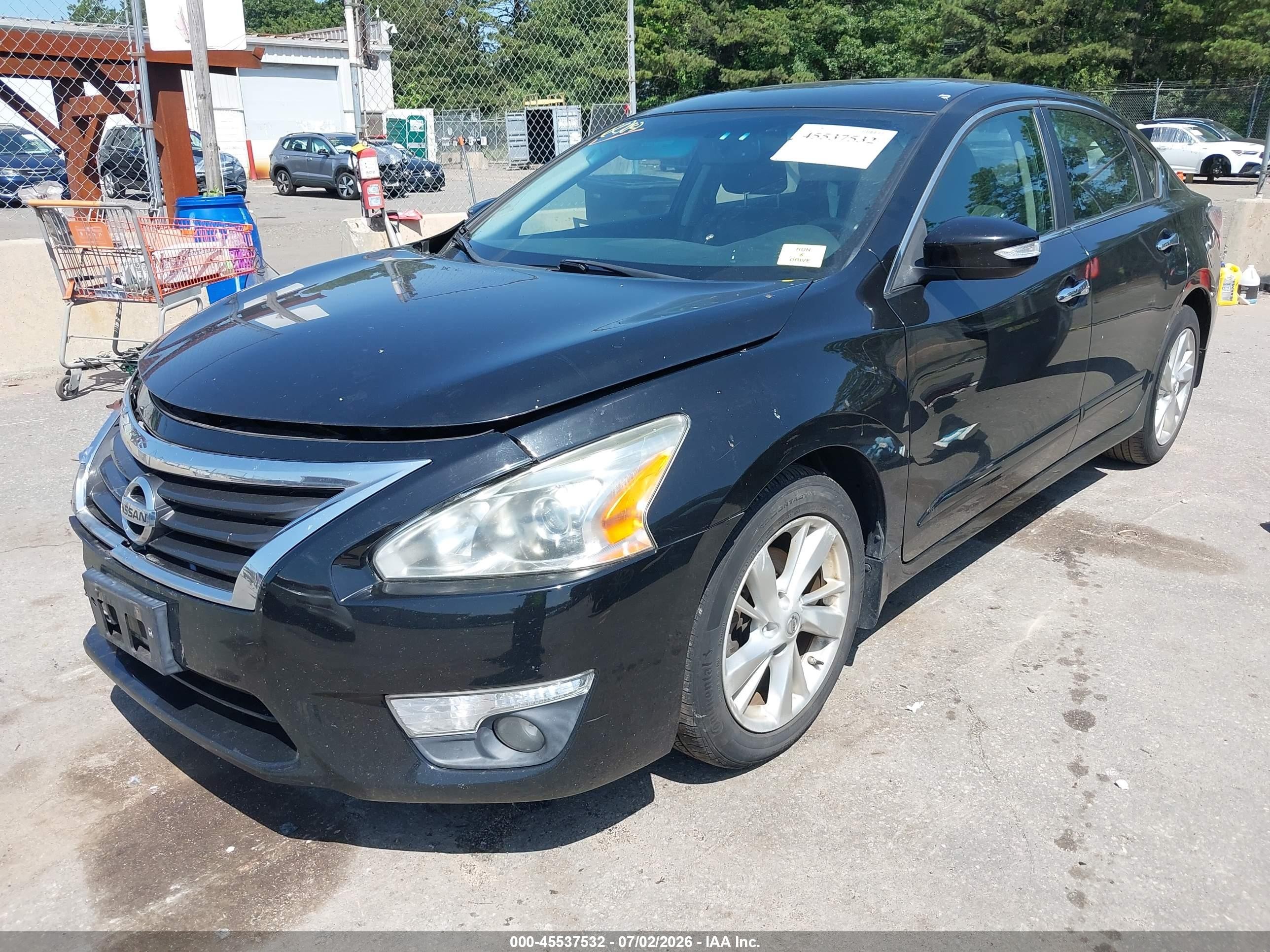 2015 Nissan Altima 2.5 Sl Black vin: 1N4AL3APXFN396223