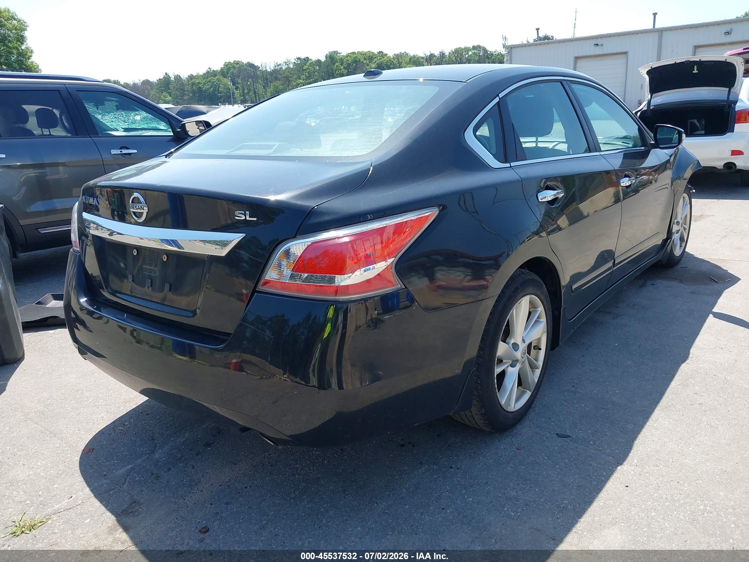 2015 Nissan Altima 2.5 Sl Black vin: 1N4AL3APXFN396223