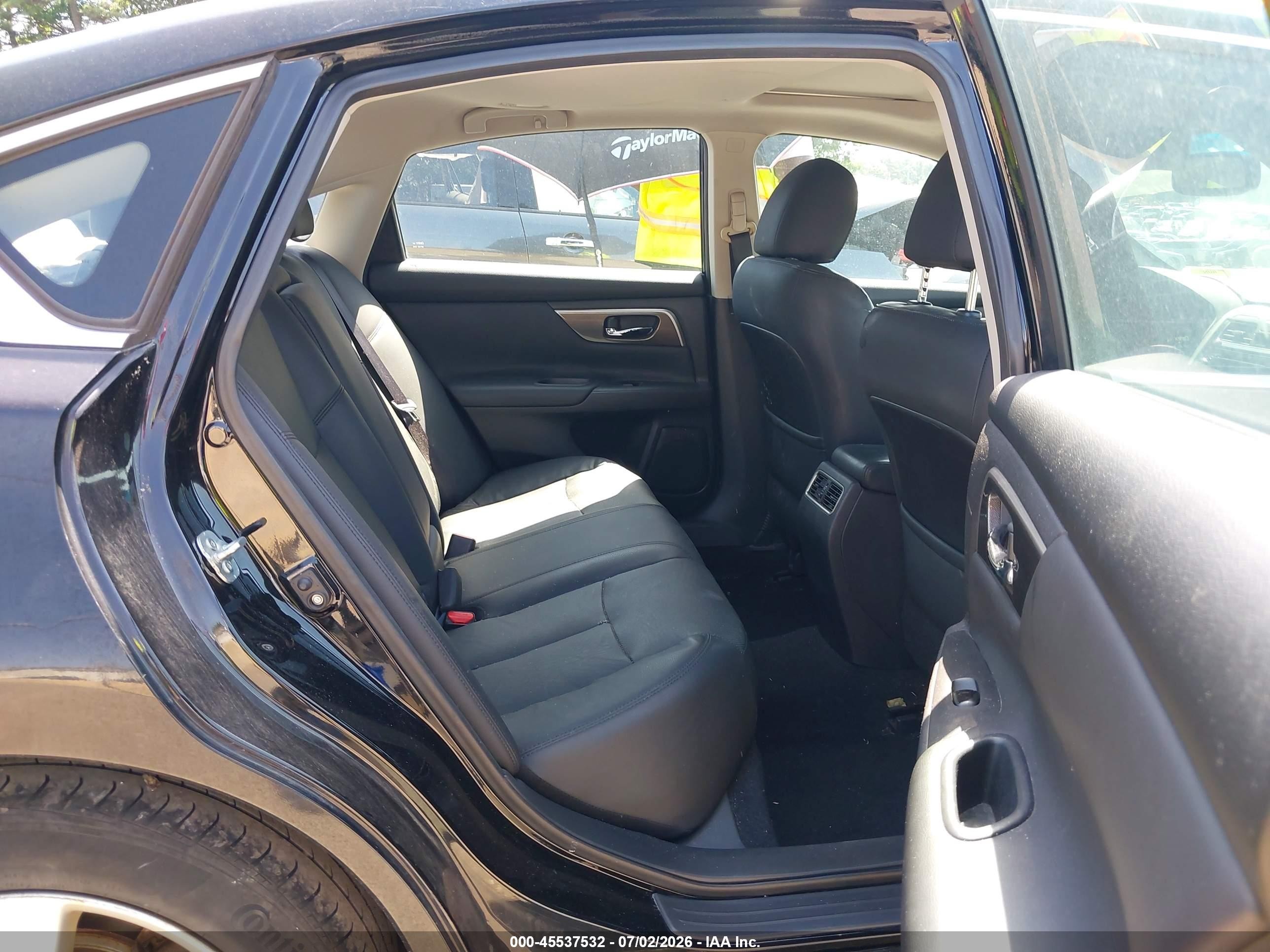 2015 Nissan Altima 2.5 Sl Black vin: 1N4AL3APXFN396223