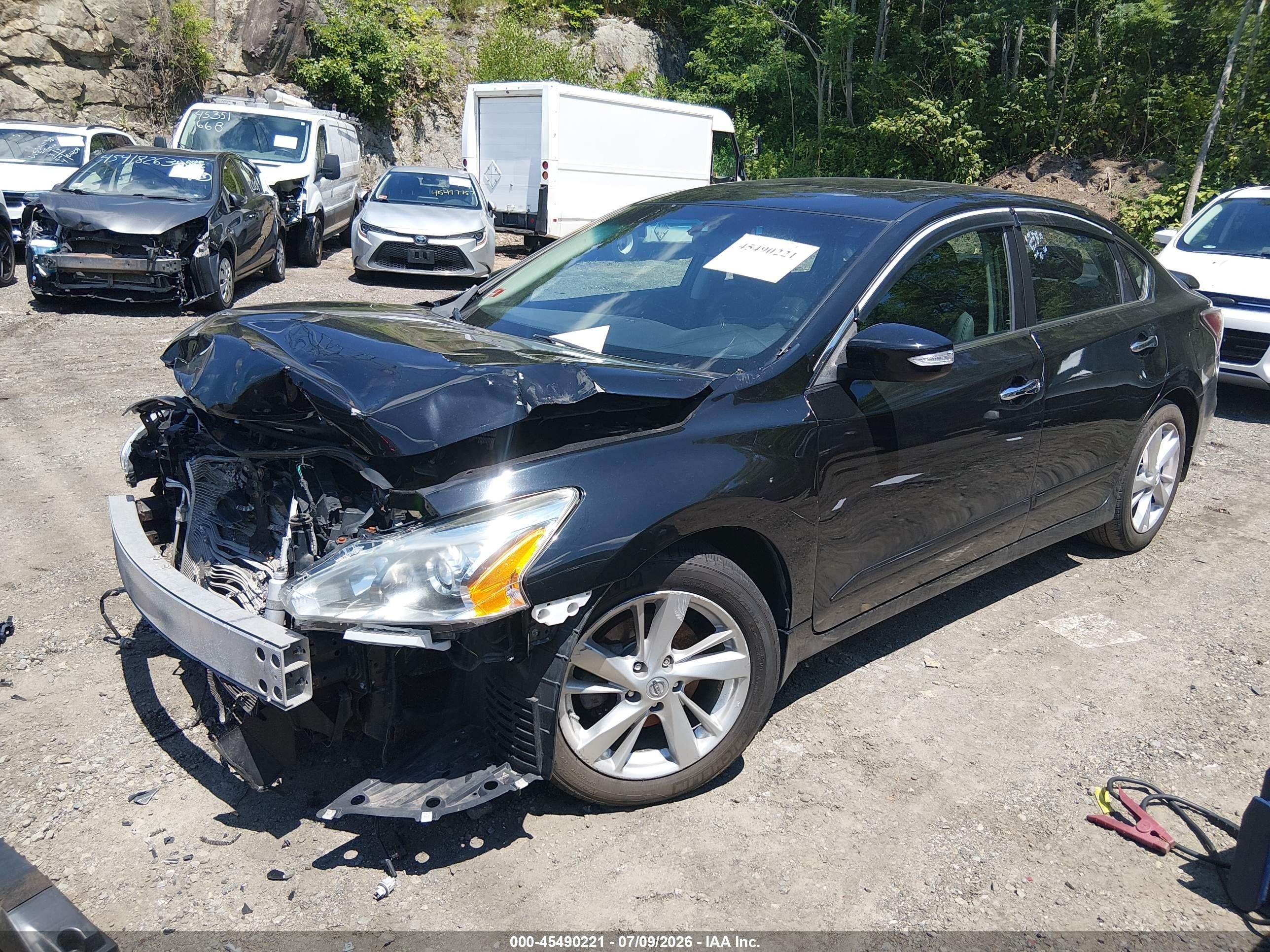 2015 Nissan Altima 2.5 Sl Black vin: 1N4AL3APXFN870266