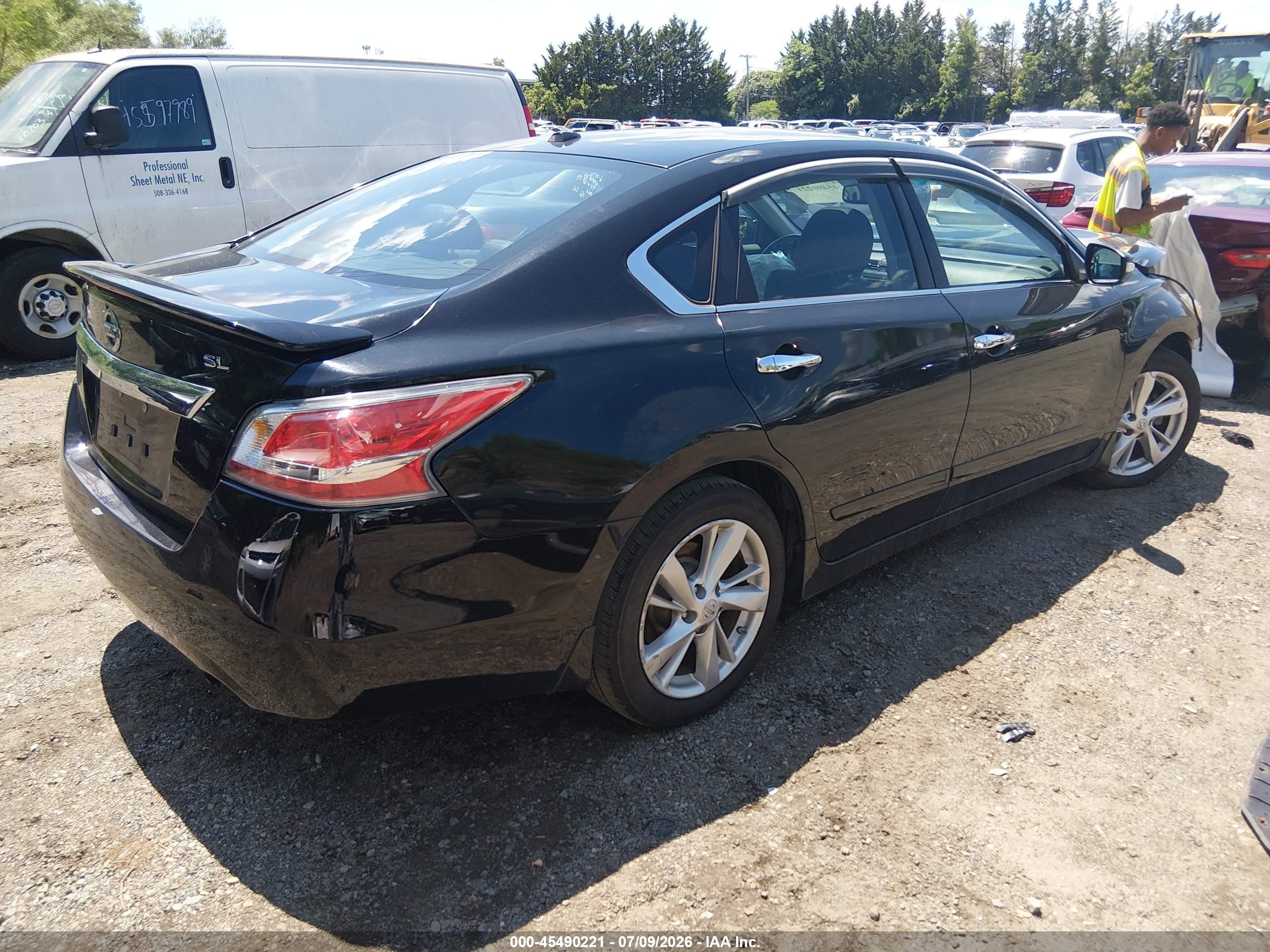 2015 Nissan Altima 2.5 Sl Black vin: 1N4AL3APXFN870266