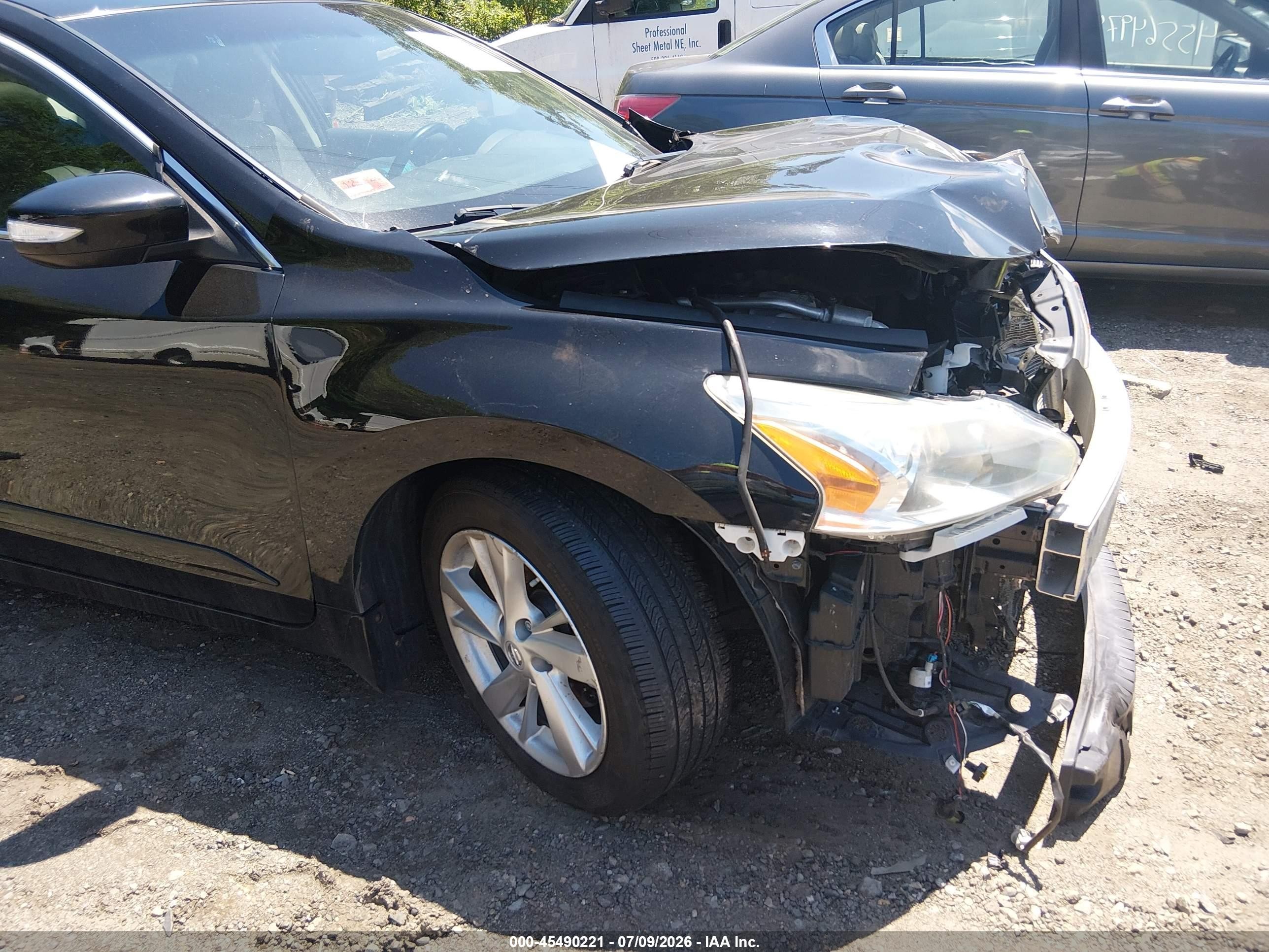 2015 Nissan Altima 2.5 Sl Black vin: 1N4AL3APXFN870266