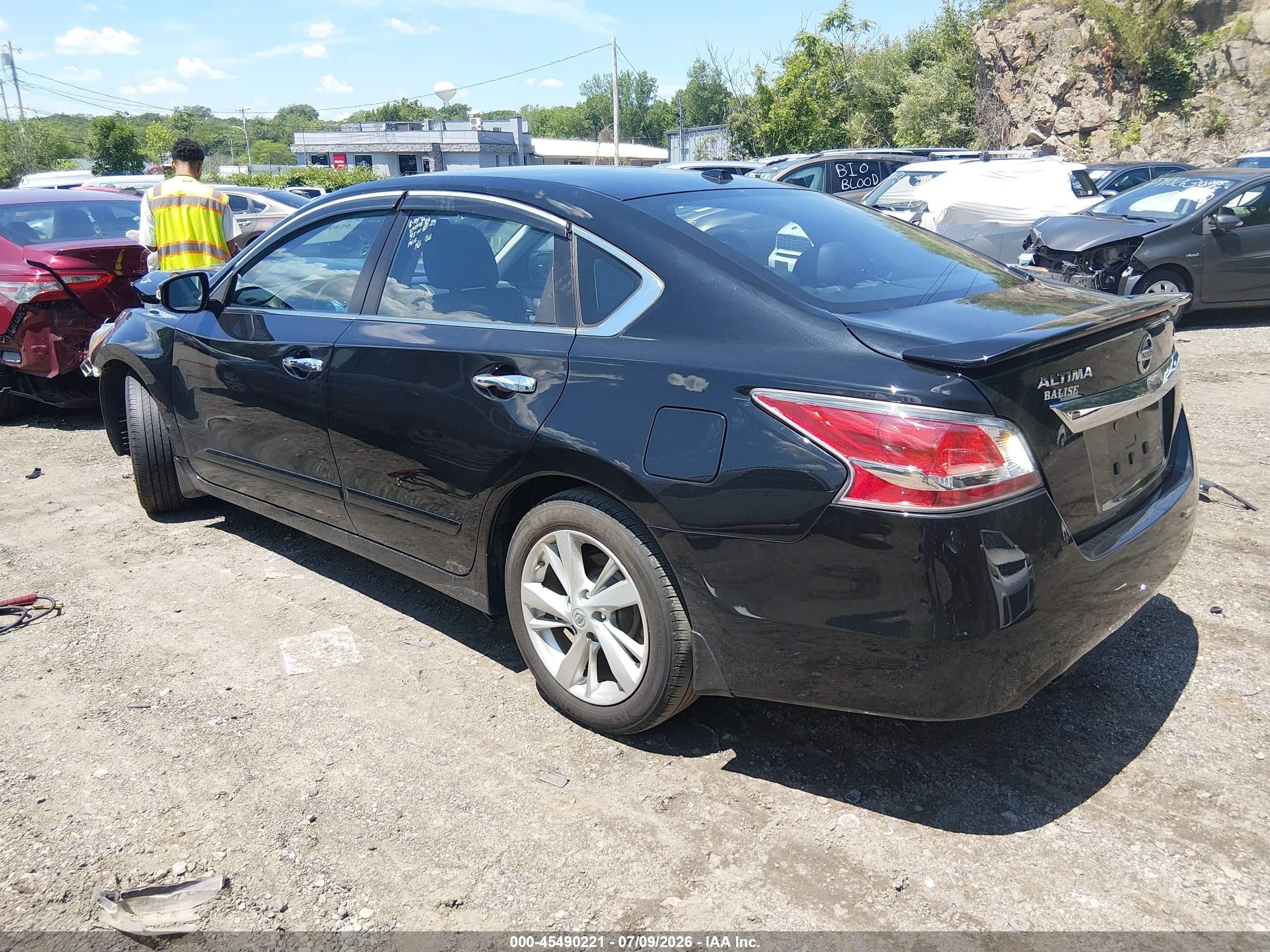 2015 Nissan Altima 2.5 Sl Black vin: 1N4AL3APXFN870266
