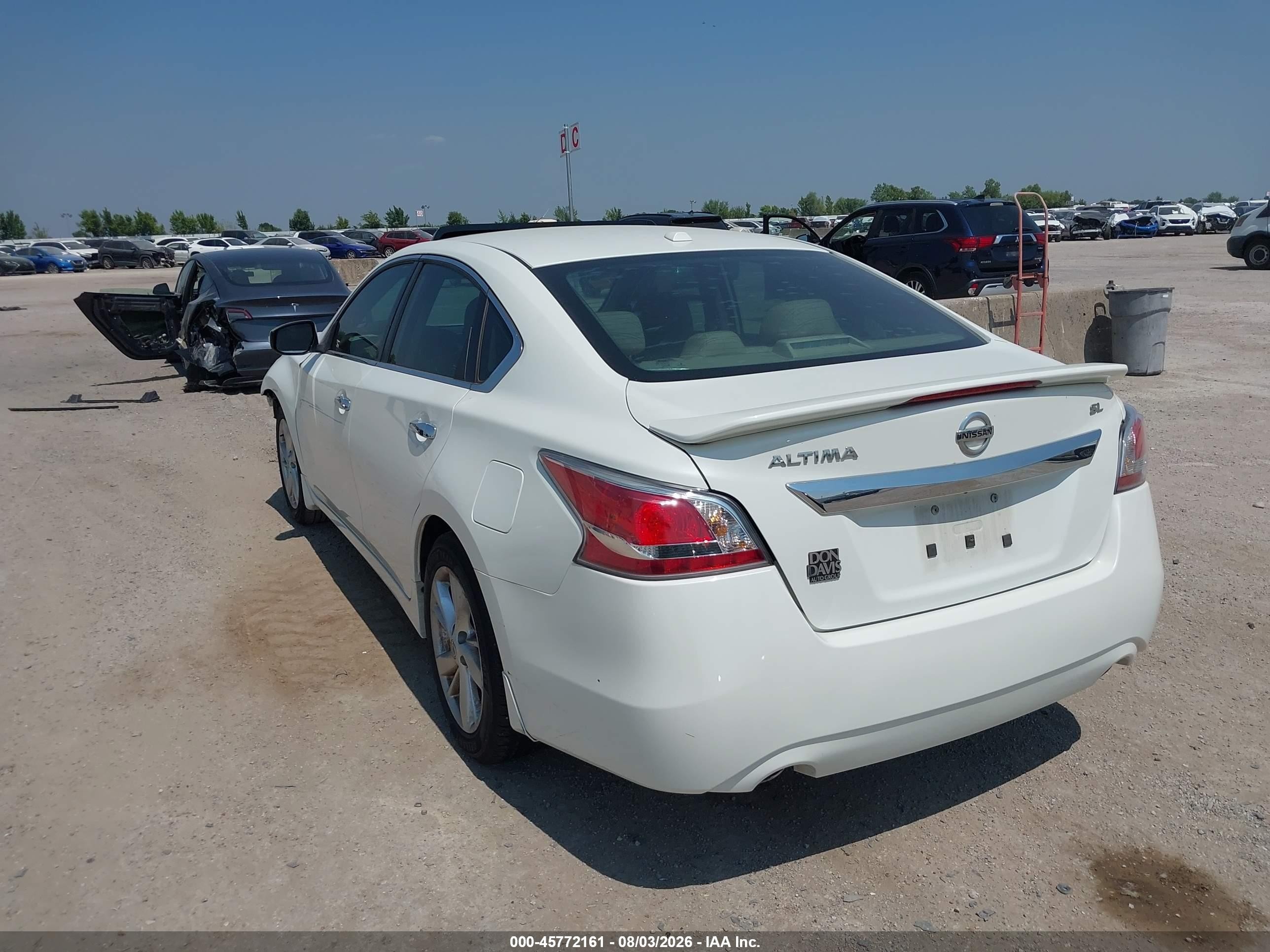 2015 Nissan Altima 2.5 Sl White vin: 1N4AL3APXFN875113