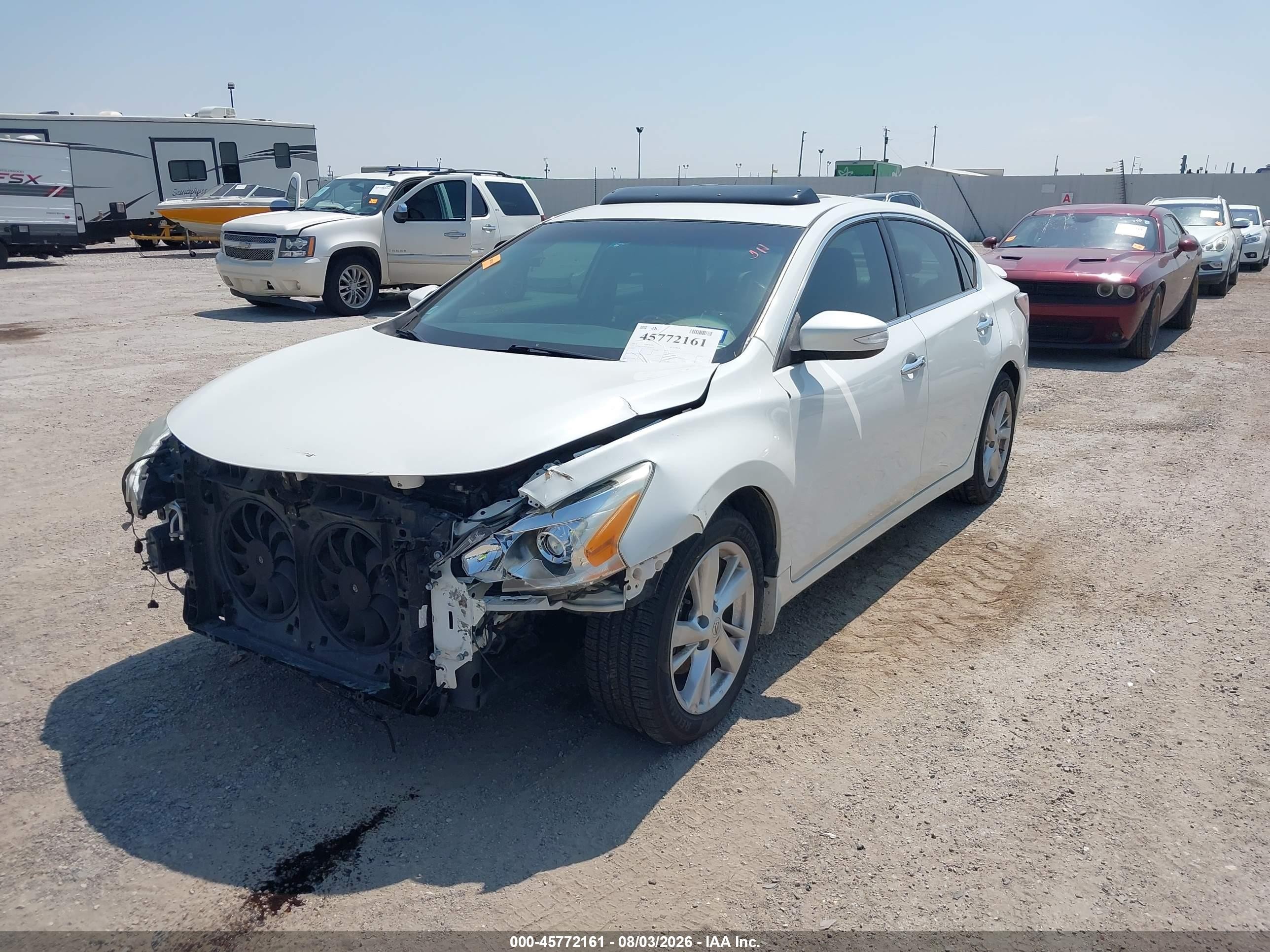 2015 Nissan Altima 2.5 Sl White vin: 1N4AL3APXFN875113