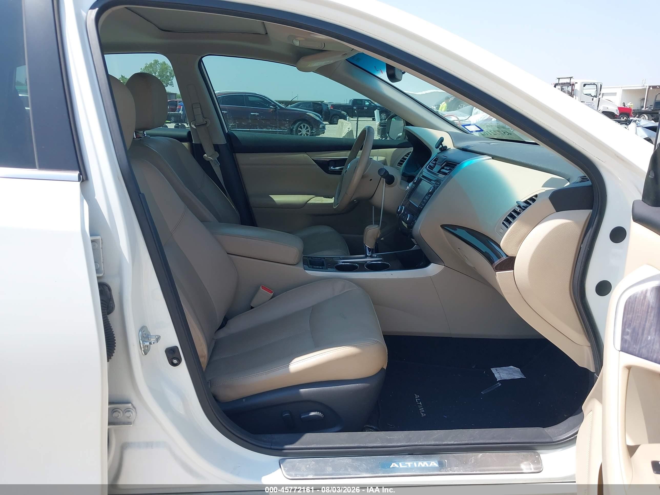 2015 Nissan Altima 2.5 Sl White vin: 1N4AL3APXFN875113